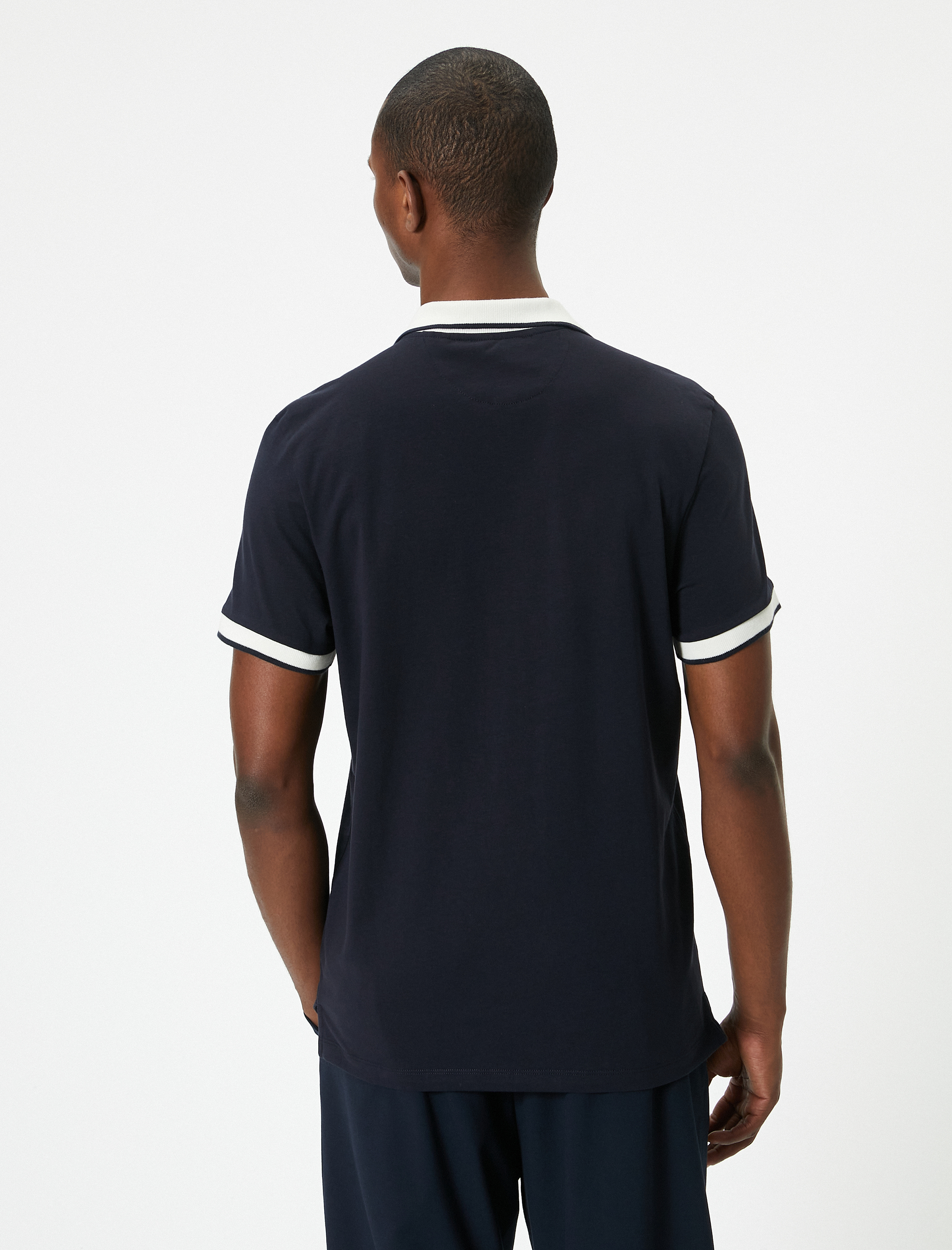   Polo Yaka Tişört Slim Fit Kısa Kollu
