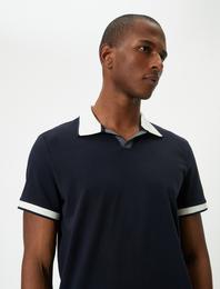 Polo Yaka Tişört Slim Fit Kısa Kollu