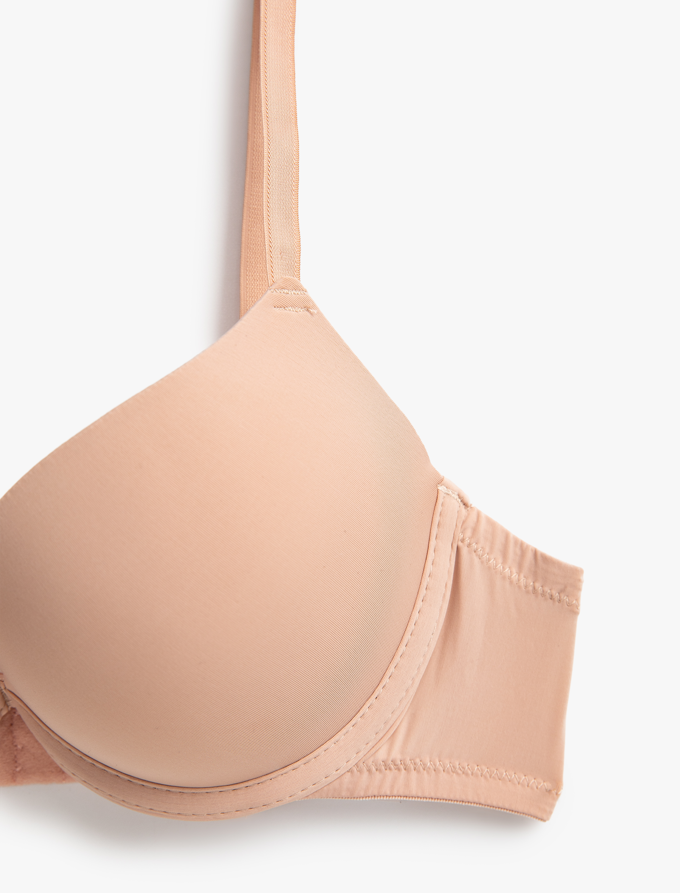   Ekstra Dolgulu Sütyen Destekli Balenli Kaplı İnce Askılı