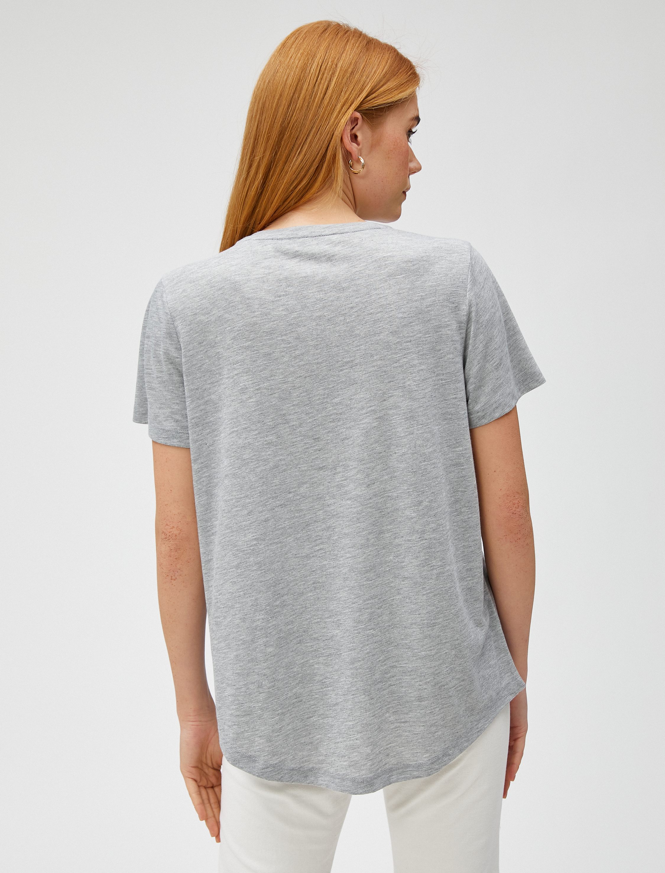   Payetli Tişört Kısa Kollu