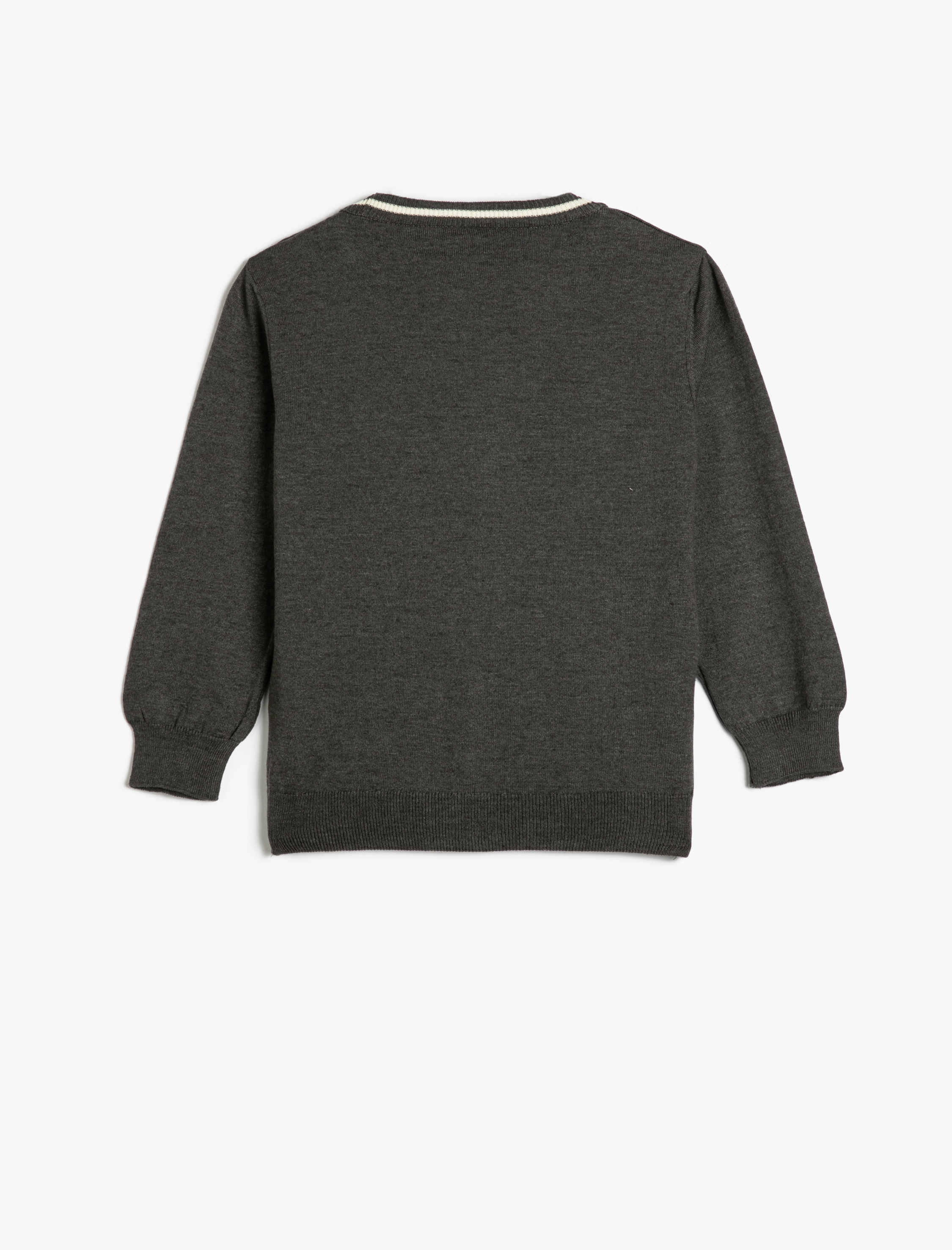 Erkek Çocuk Hırka Düğmeli V Yaka Triko