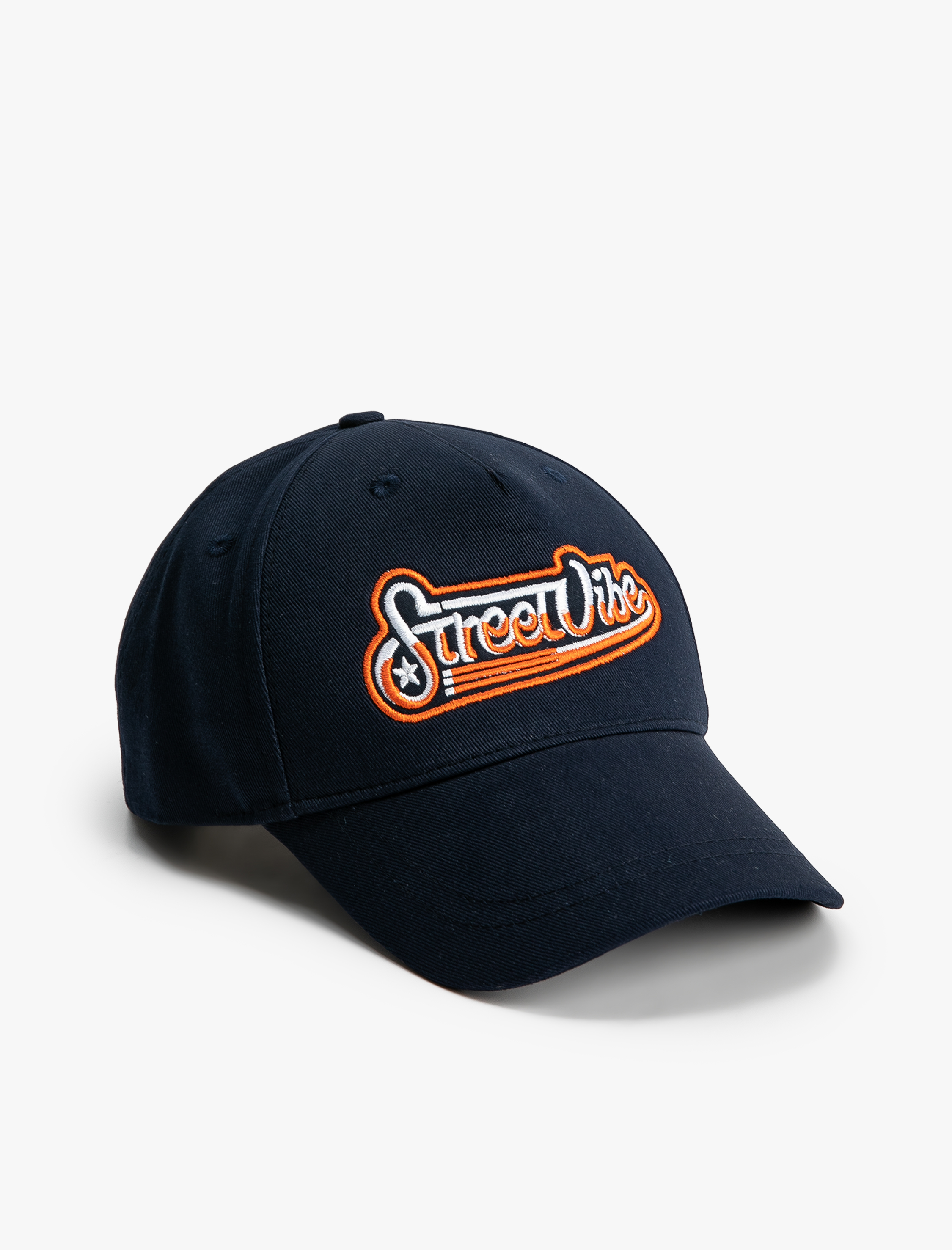  Erkek Kolej Kep Şapka İşlemeli Pamuklu