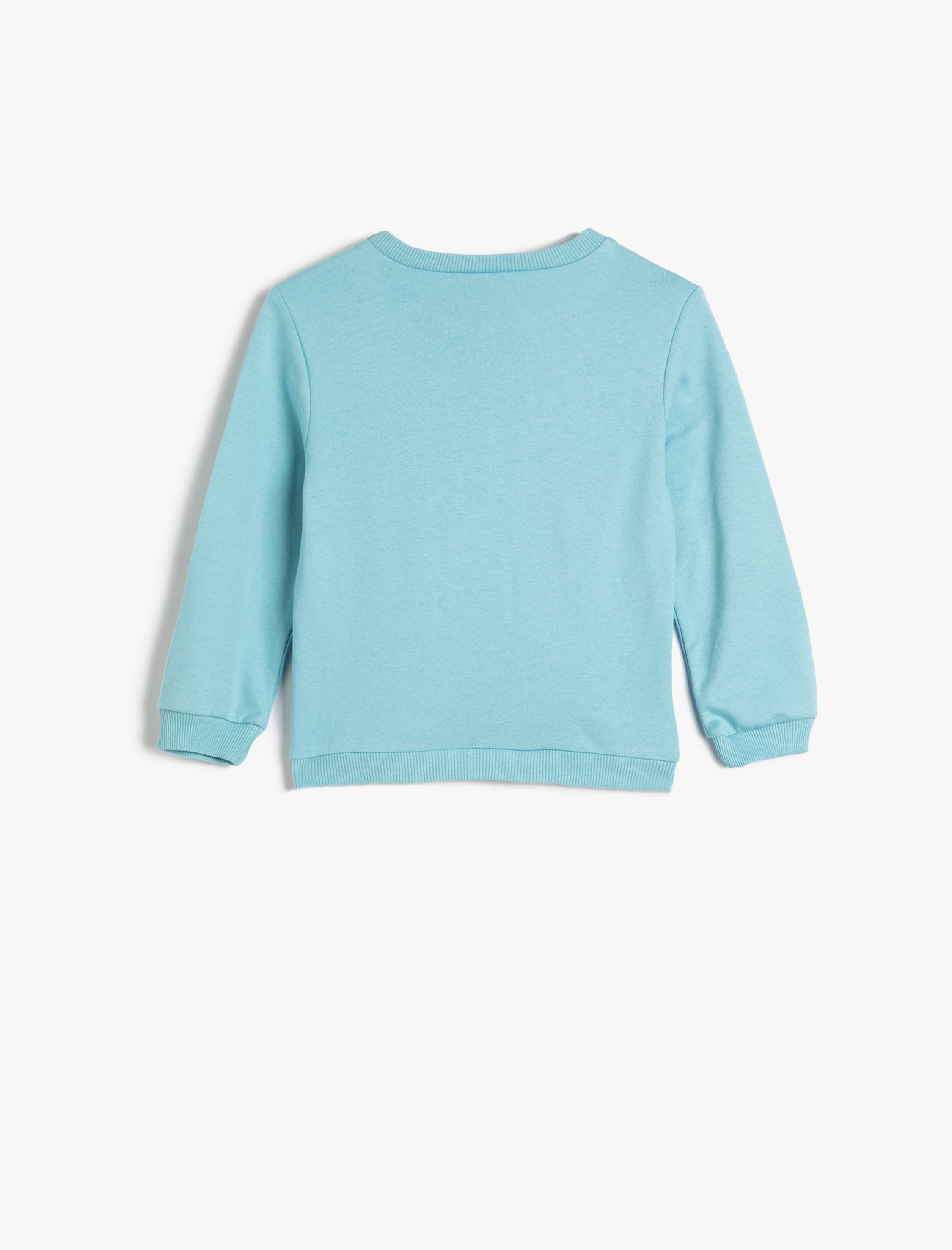  Erkek Bebek Sweatshirt Koala Baskılı Şardonlu Bisiklet Yaka Pamuklu