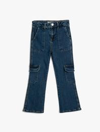 Kargo Kot Pantolon Cepli Pamuklu - Cargo Jean