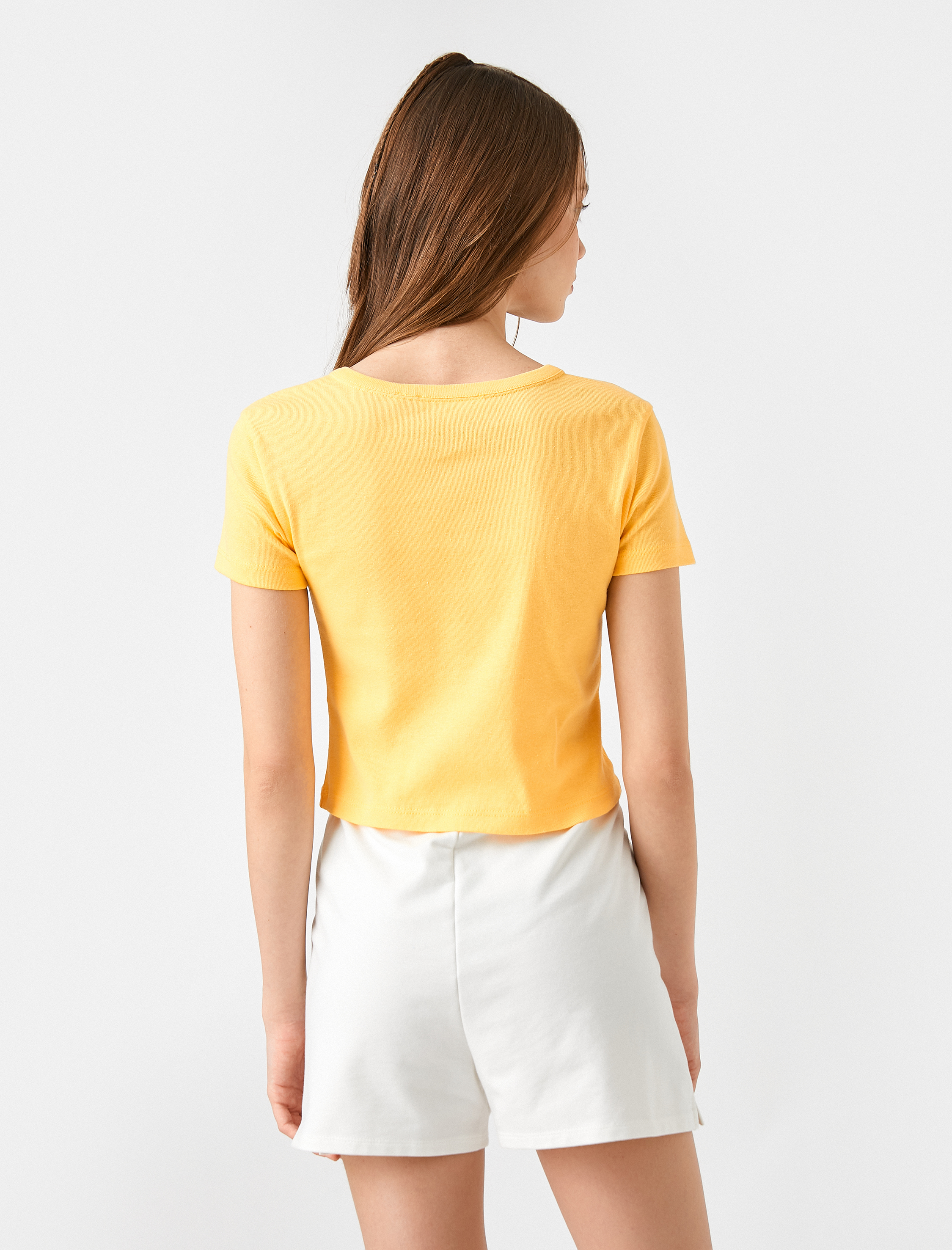   Tshirt Kısa Kollu Bisiklet Yaka Pamuklu