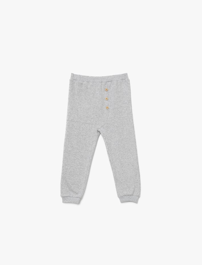 Erkek Bebek Beli Lastikli Jogger Eşofman Altı