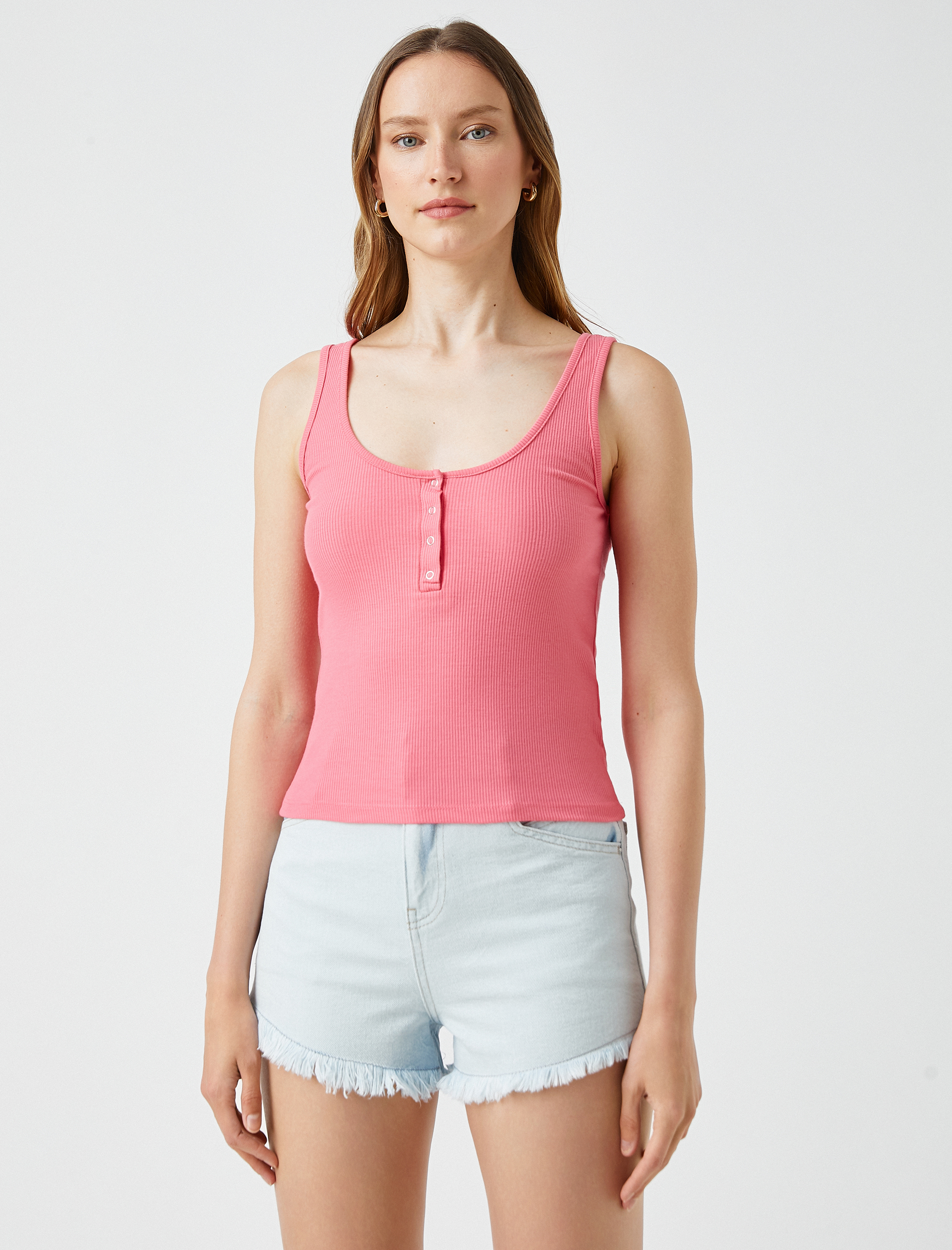   Çıtçıtlı U Yaka Atlet