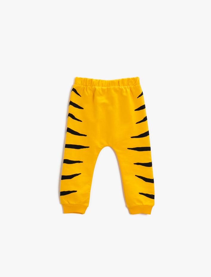 Erkek Bebek Belden Bağlamalı Jogger Eşofman Altı Pamuklu