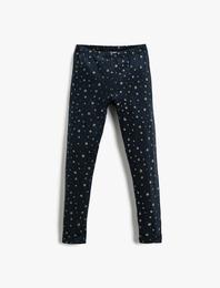 Desenli Tayt Beli Lastikli