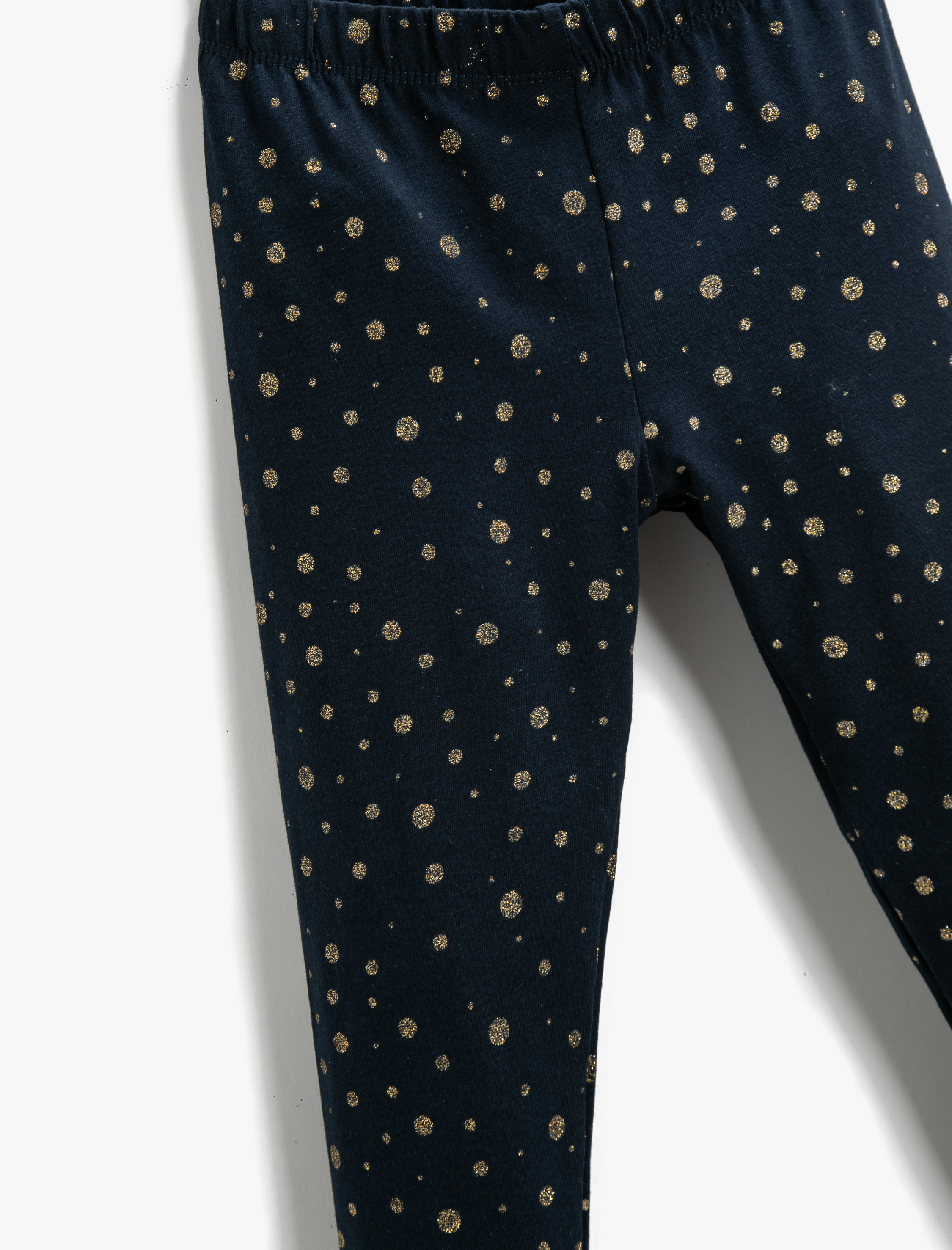  Kız Çocuk Desenli Tayt Beli Lastikli