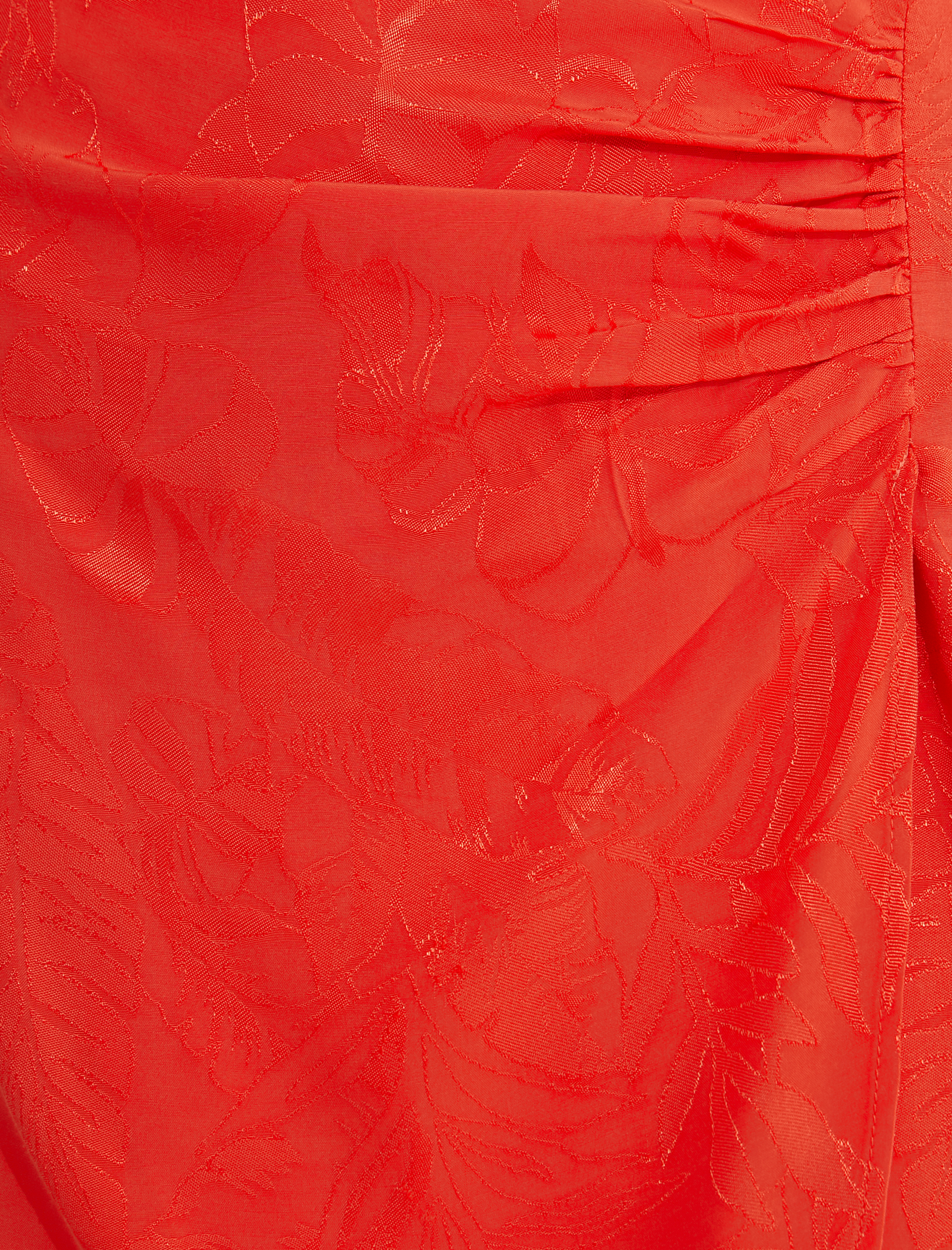   Melis Ağazat X Koton - Büzgülü Jakarlı Mini Etek