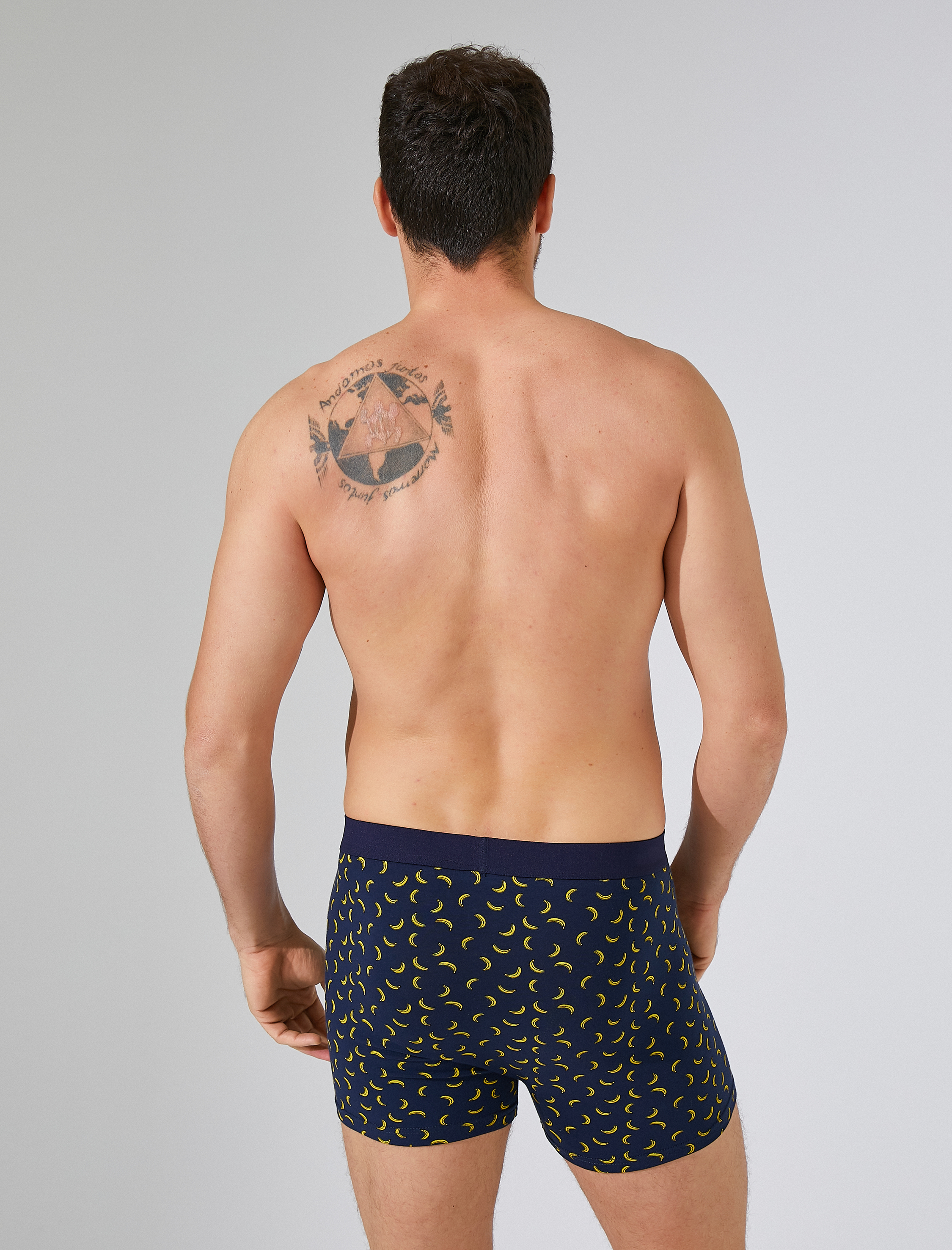   Pamuklu Desenli 3'lü Şort