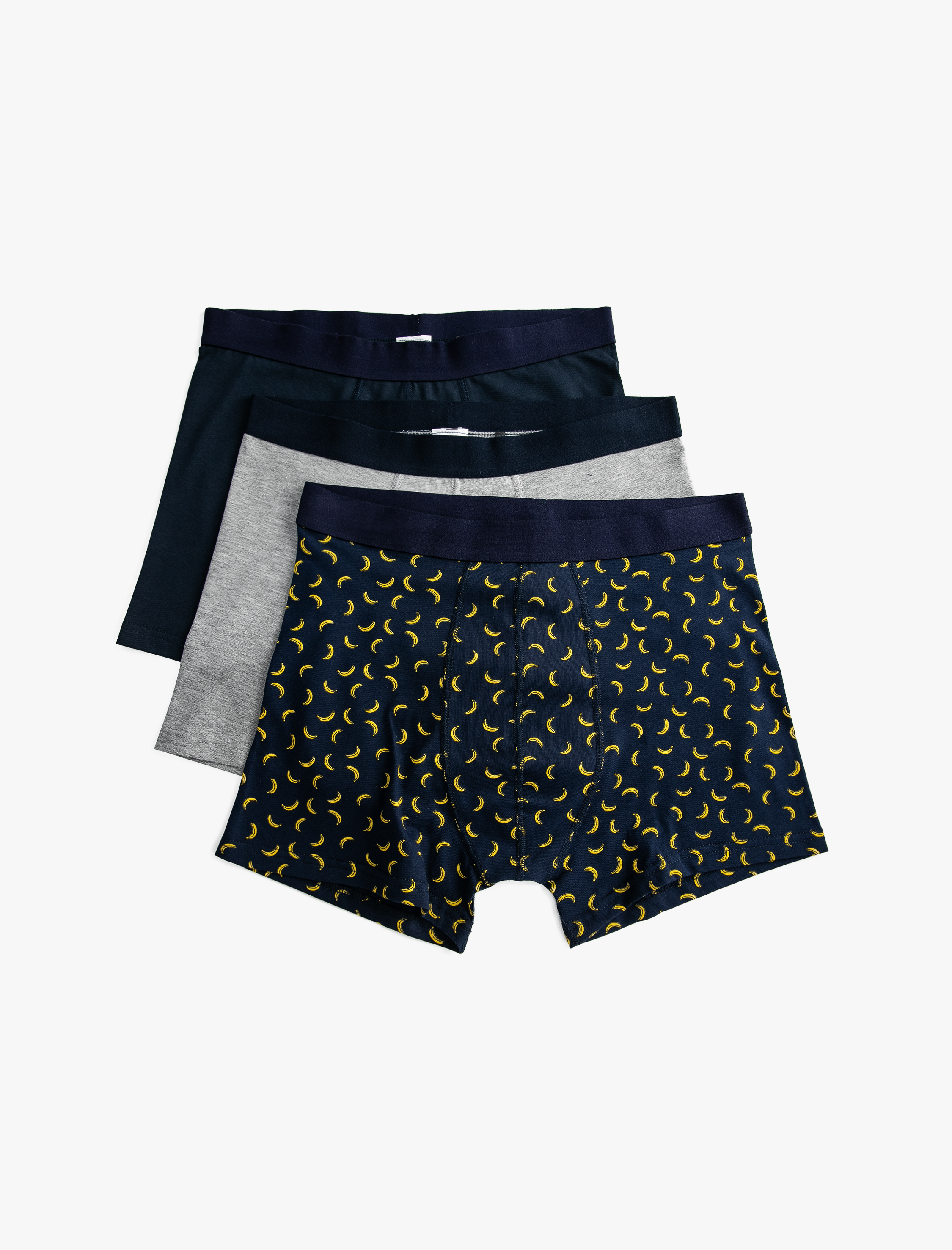   Pamuklu Desenli 3'lü Şort