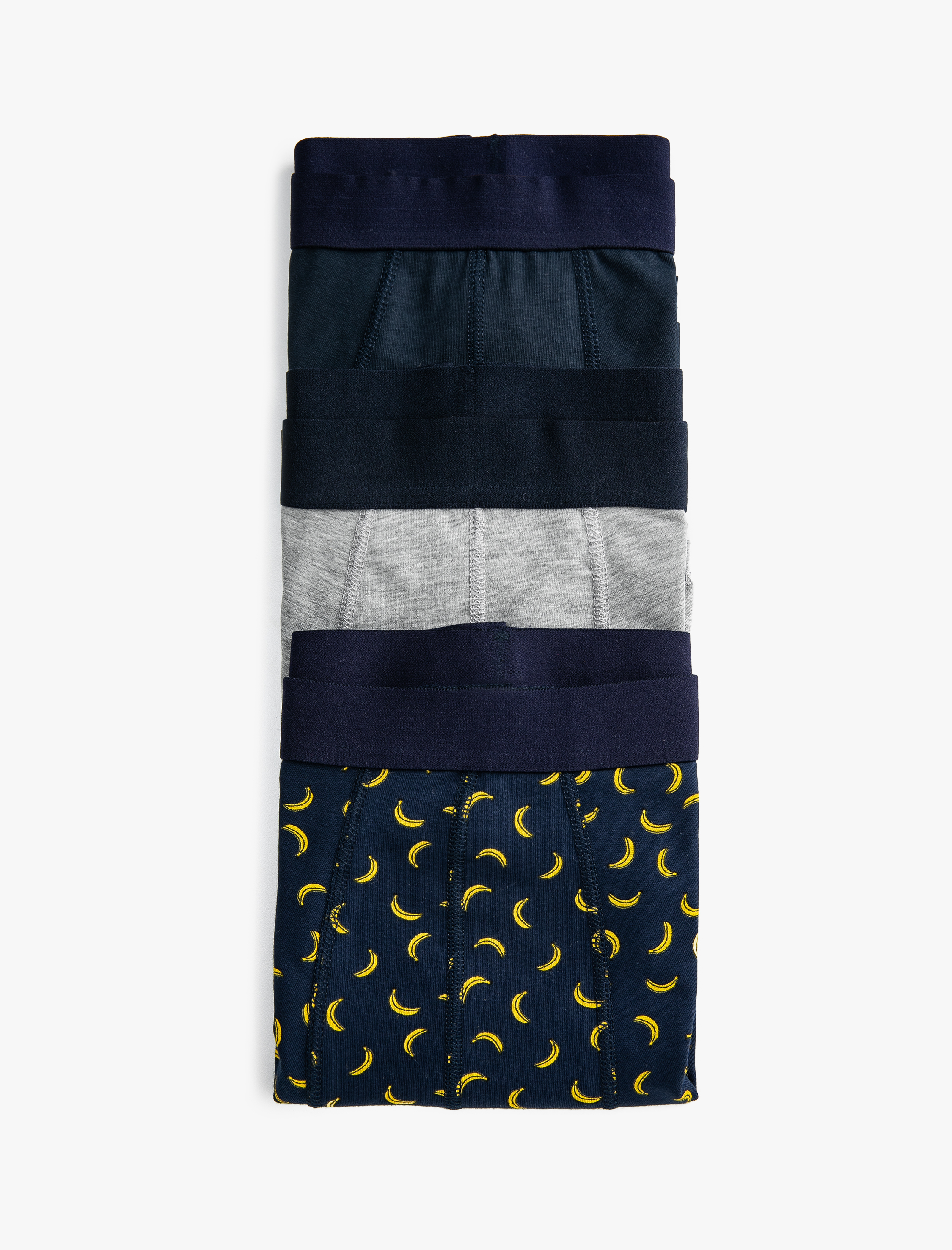   Pamuklu Desenli 3'lü Şort