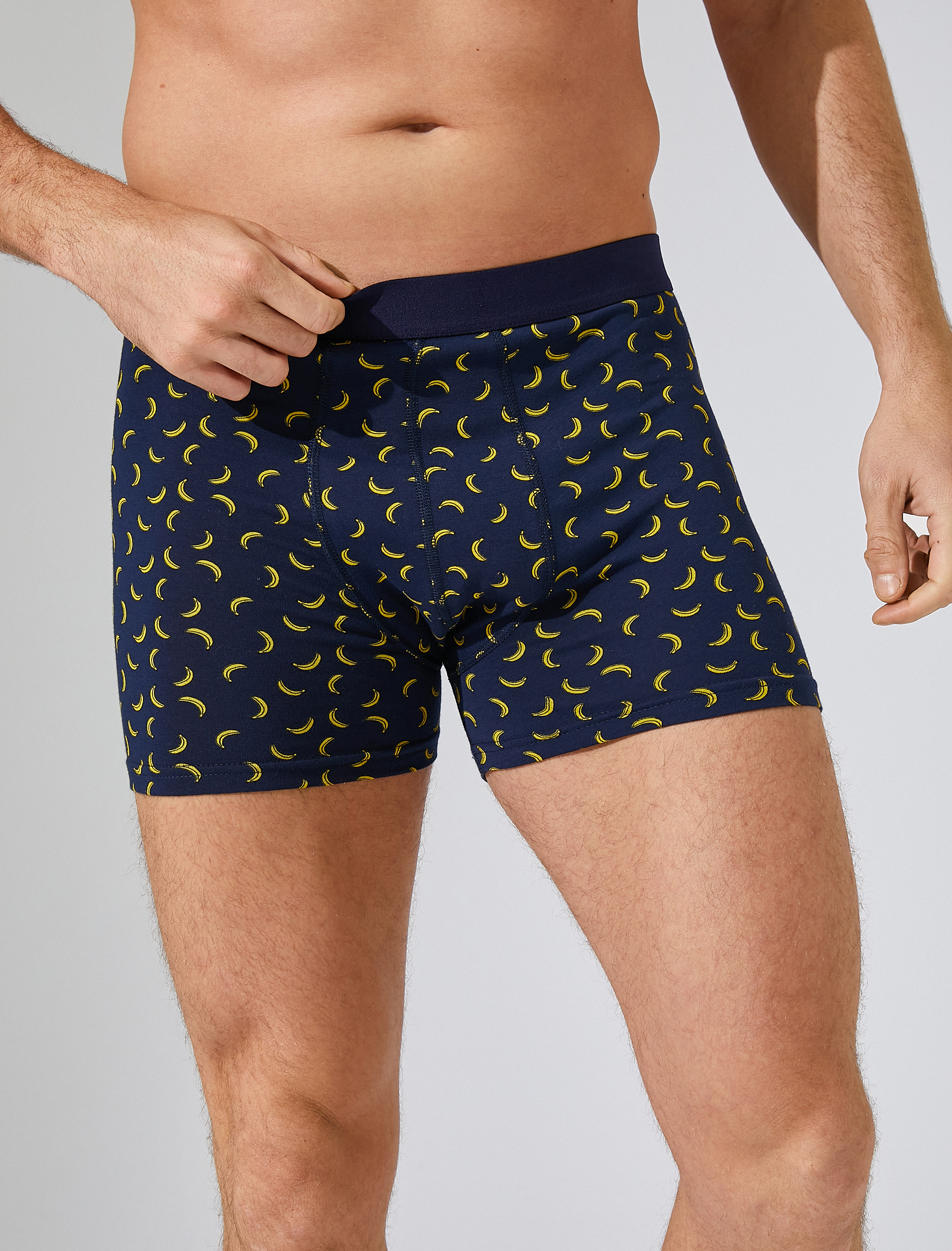   Pamuklu Desenli 3'lü Şort