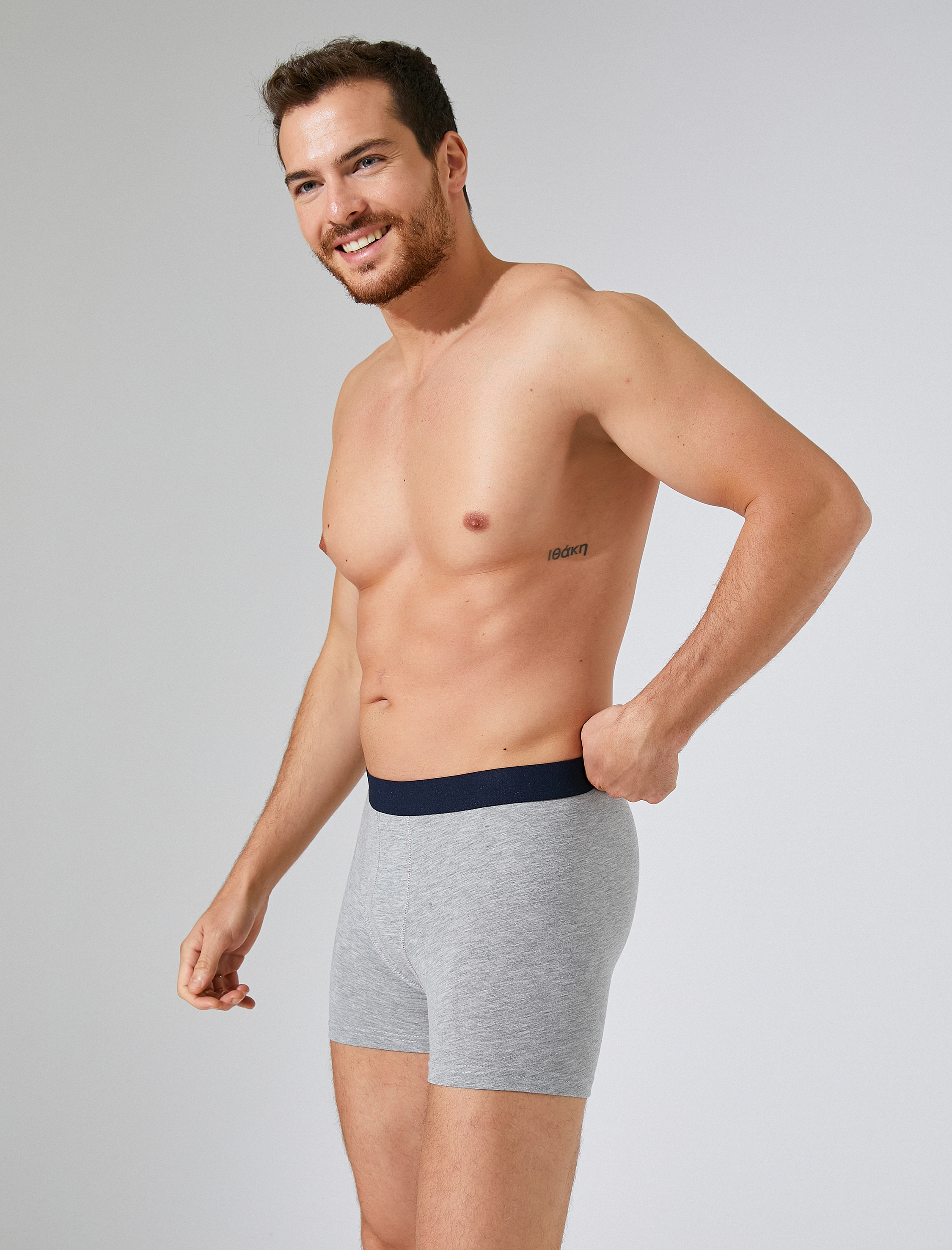   Pamuklu Desenli 3'lü Şort