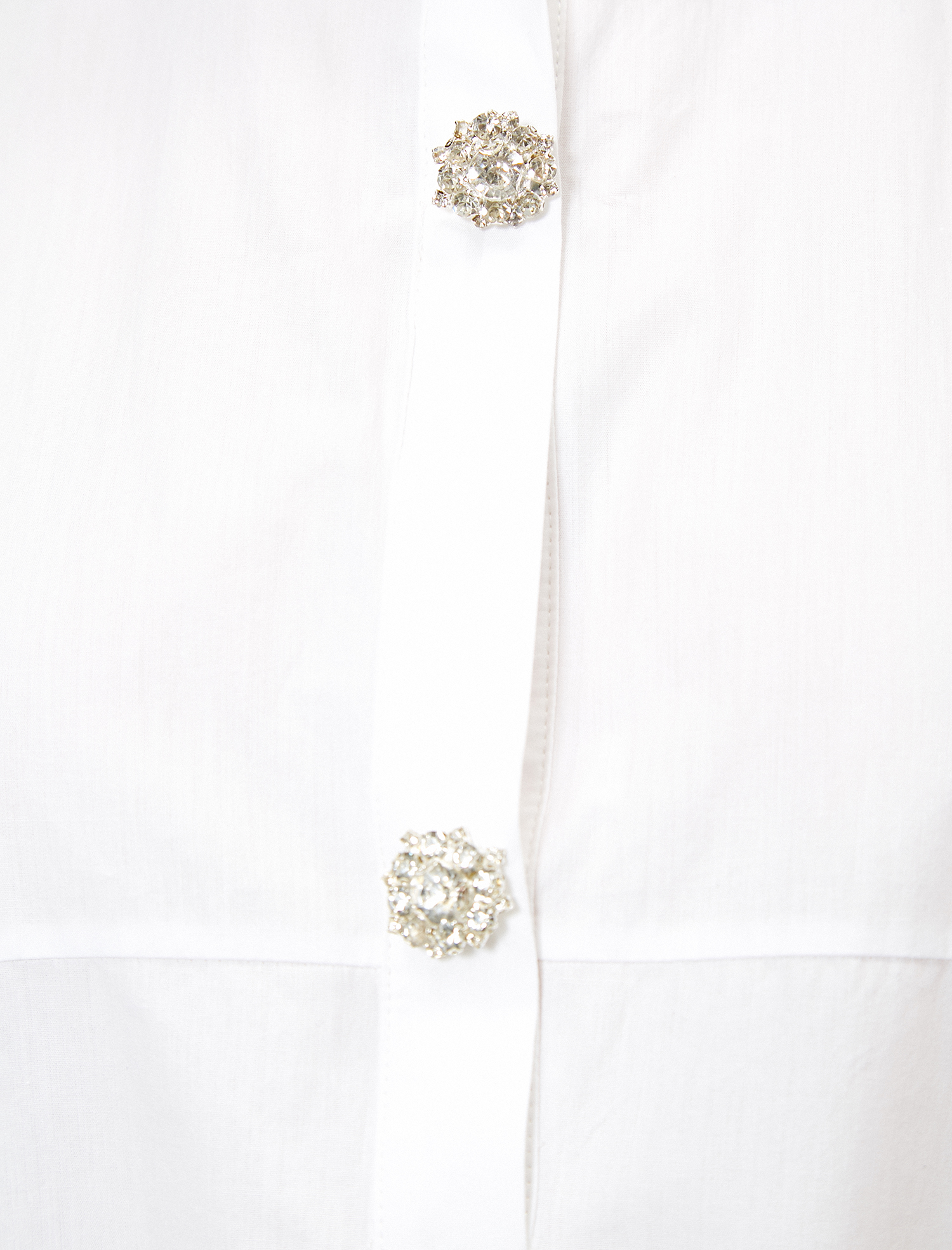   Taş Detaylı Bluz Gömlek Yaka