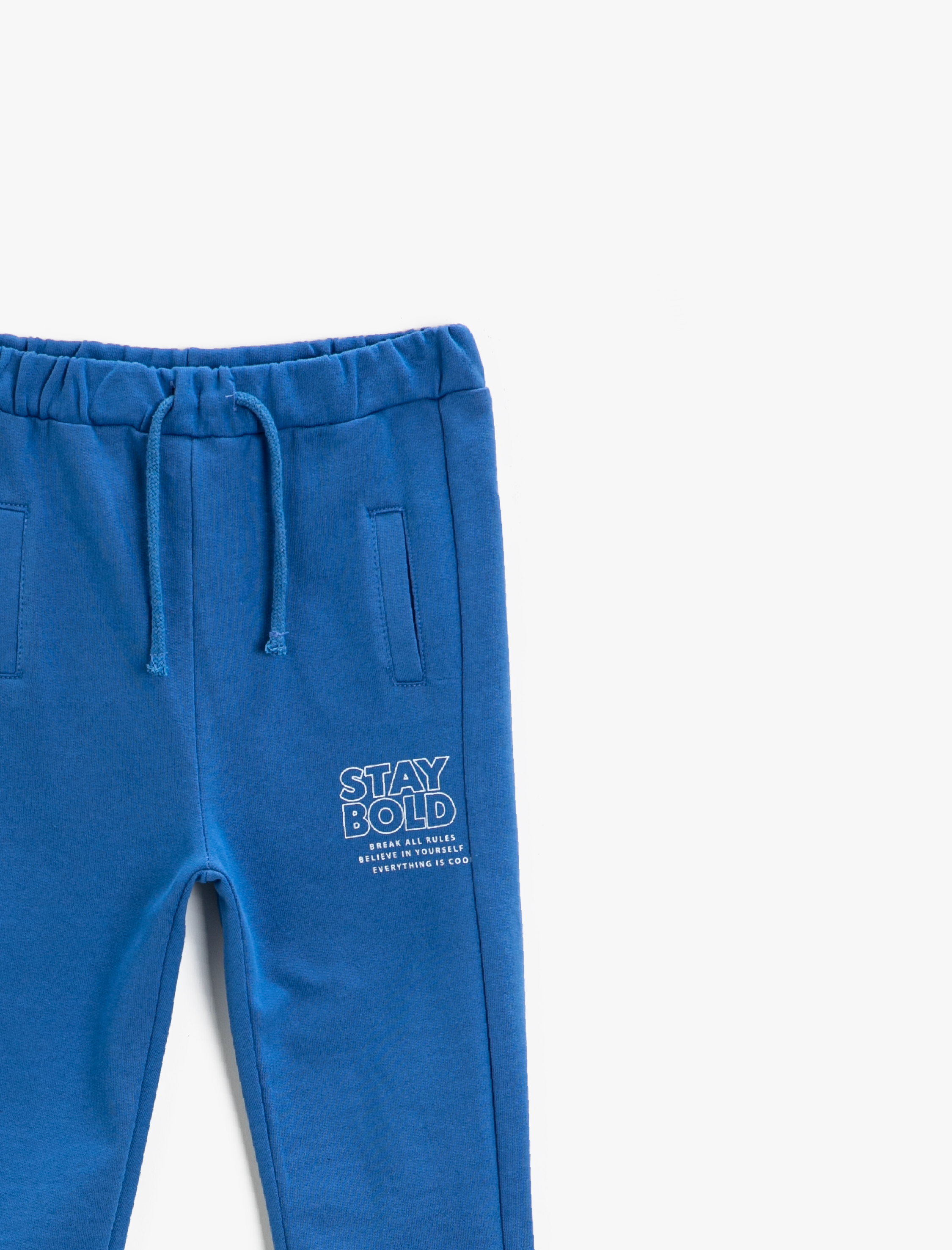  Erkek Bebek Belden Bağlamalı Jogger Eşofman Altı Pamuklu