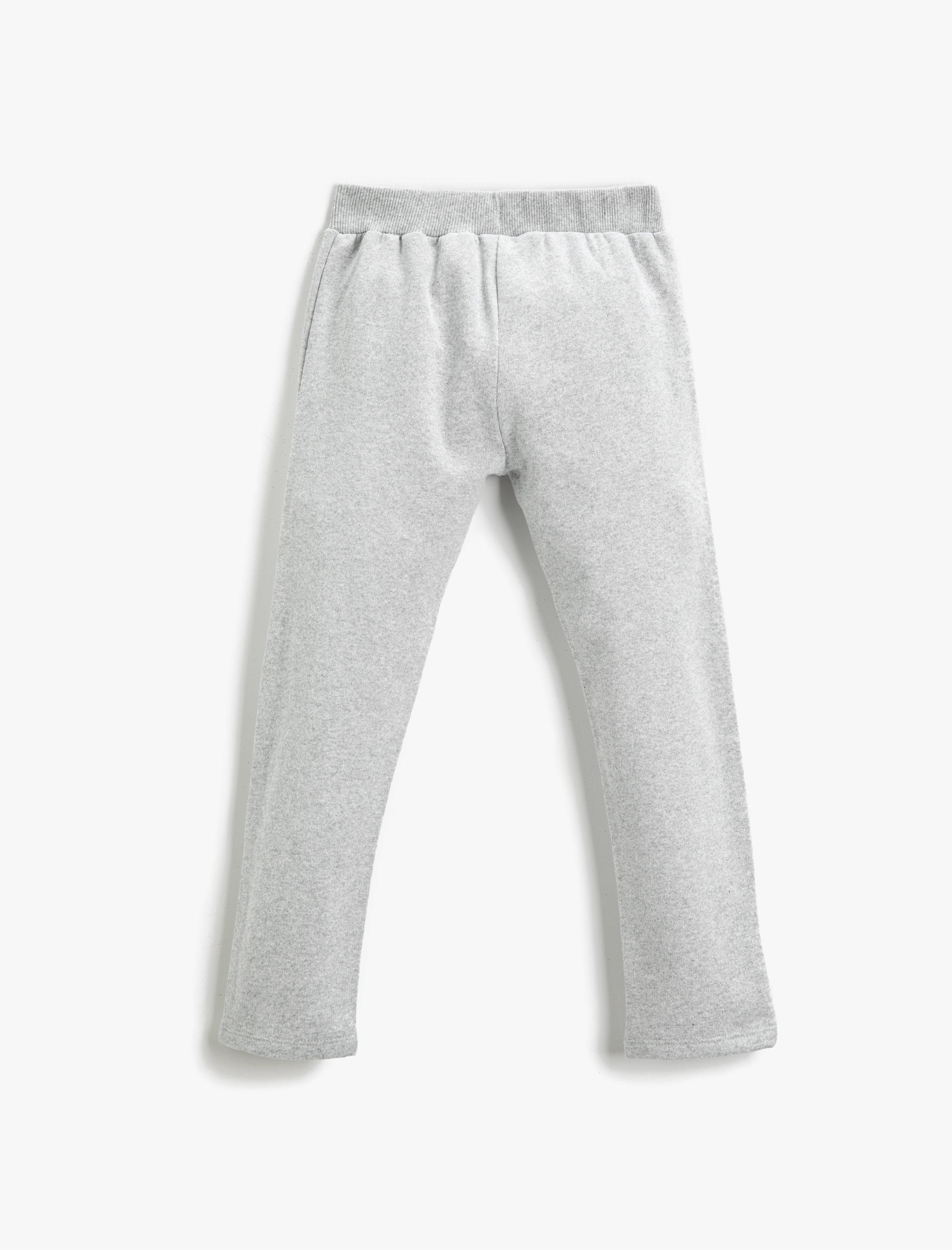  Kız Çocuk Baskılı Eşofman Altı Cepli Beli Lastikli