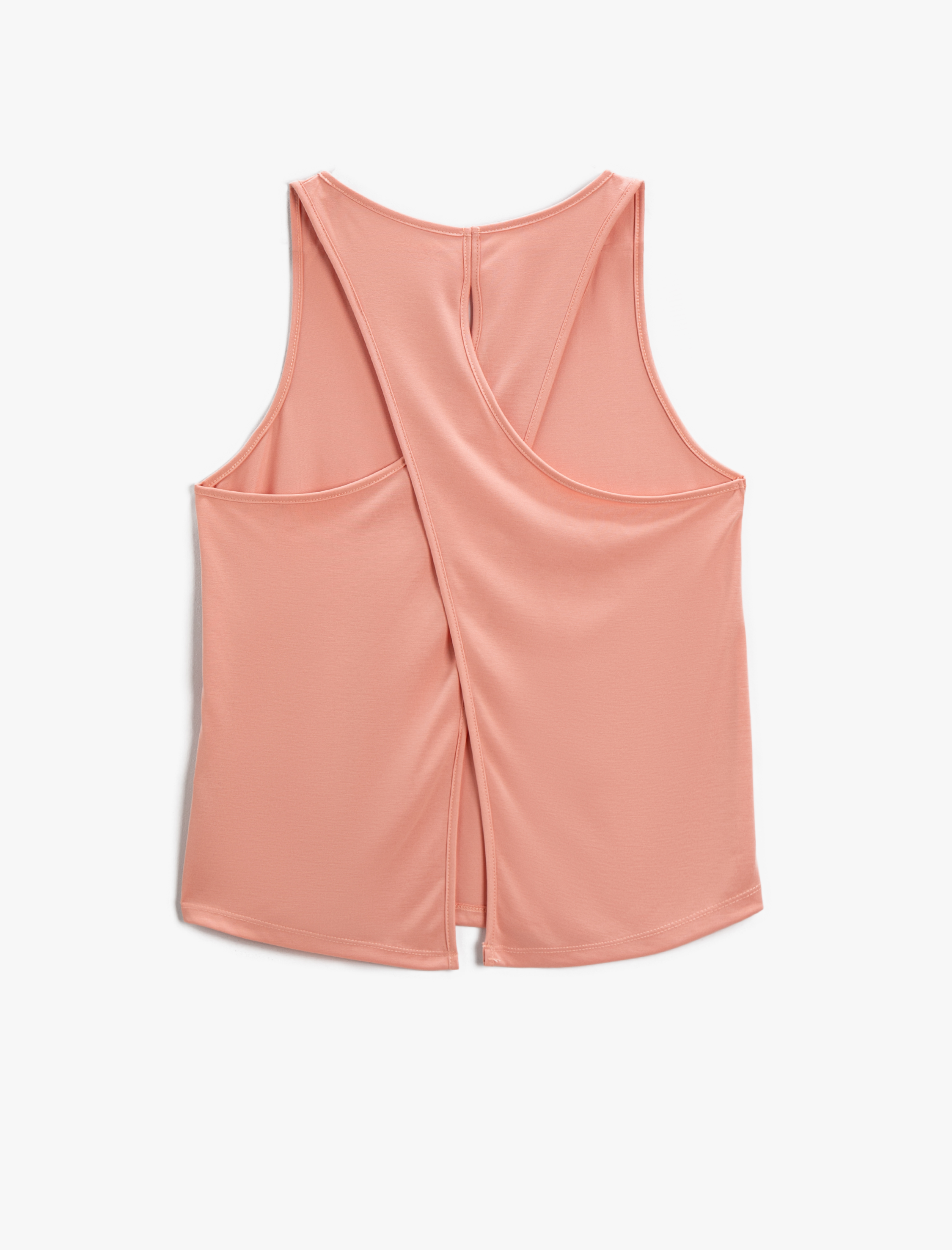 Sırtı Çapraz Detaylı Spor Atlet Modal Karışımlı