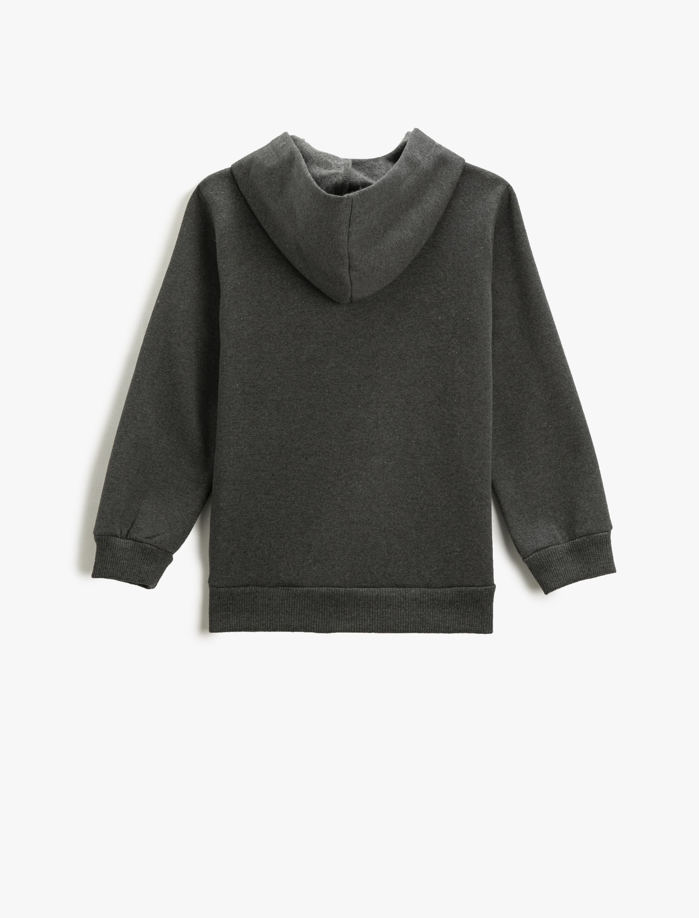 Erkek Çocuk Basic Fermuarlı Şardonlu Kapüşonlu Hırka