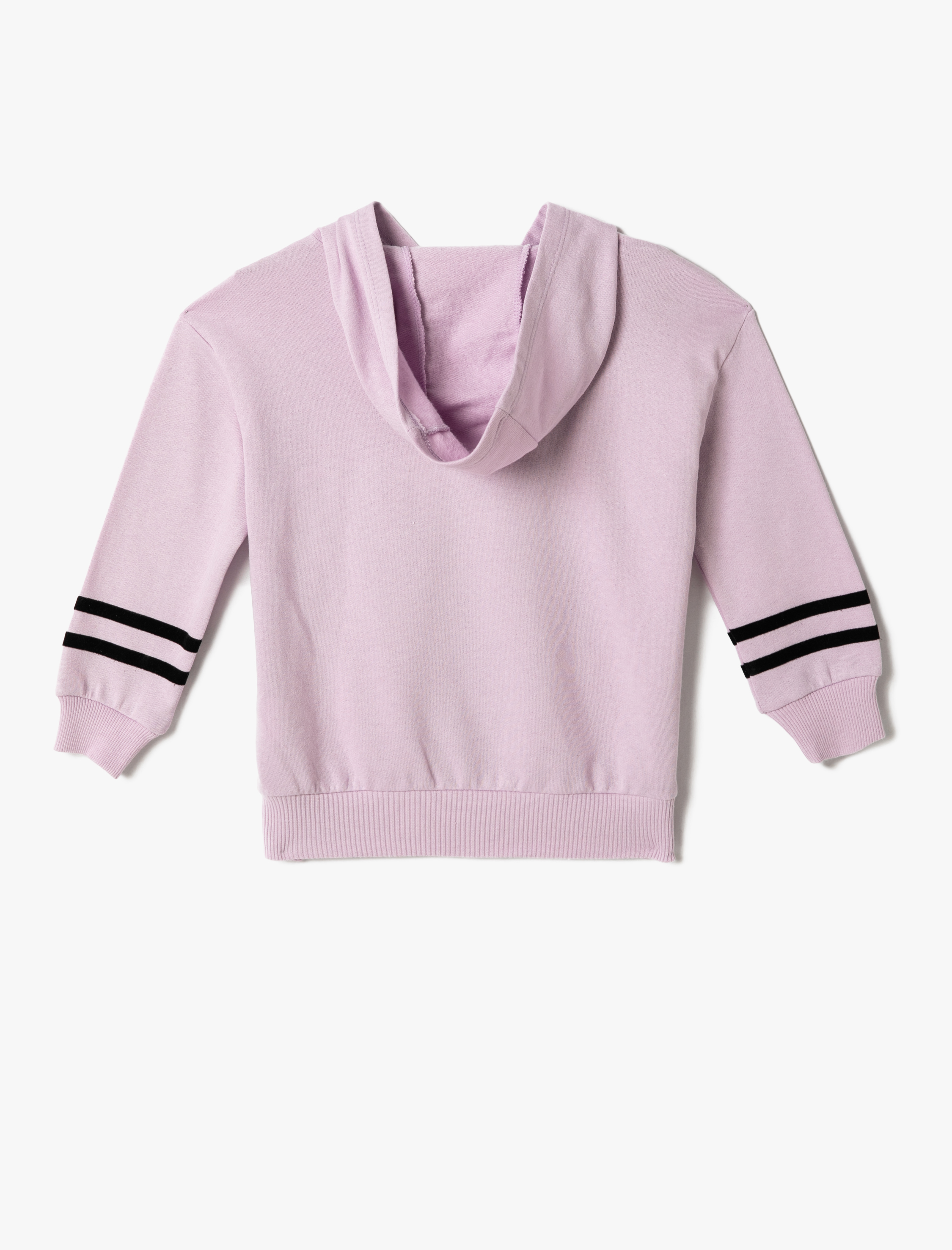  Kız Çocuk Kapüşonlu Sweatshirt Baskılı Pamuklu