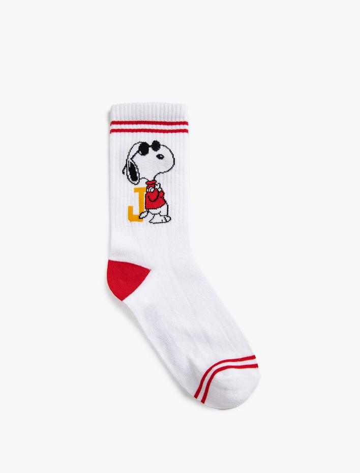 Erkek Snoopy Soket Çorap Lisanslı Baskılı