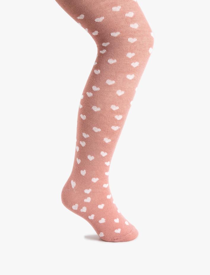 Kız Çocuk Desenli Triko Külotlu Çorap