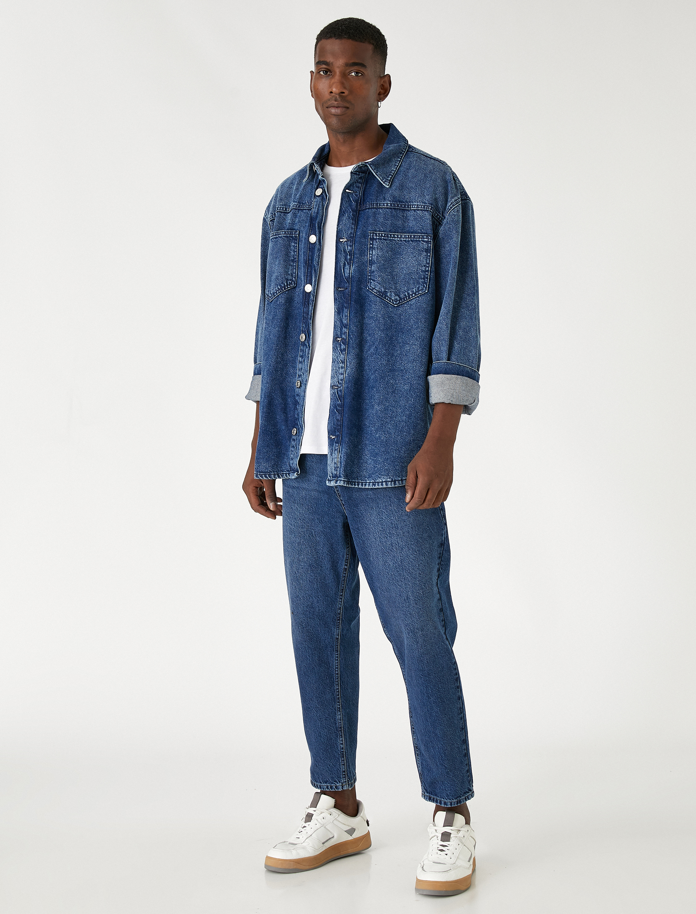   Loose Fit Kot Bol Pantolon - Steve Jean