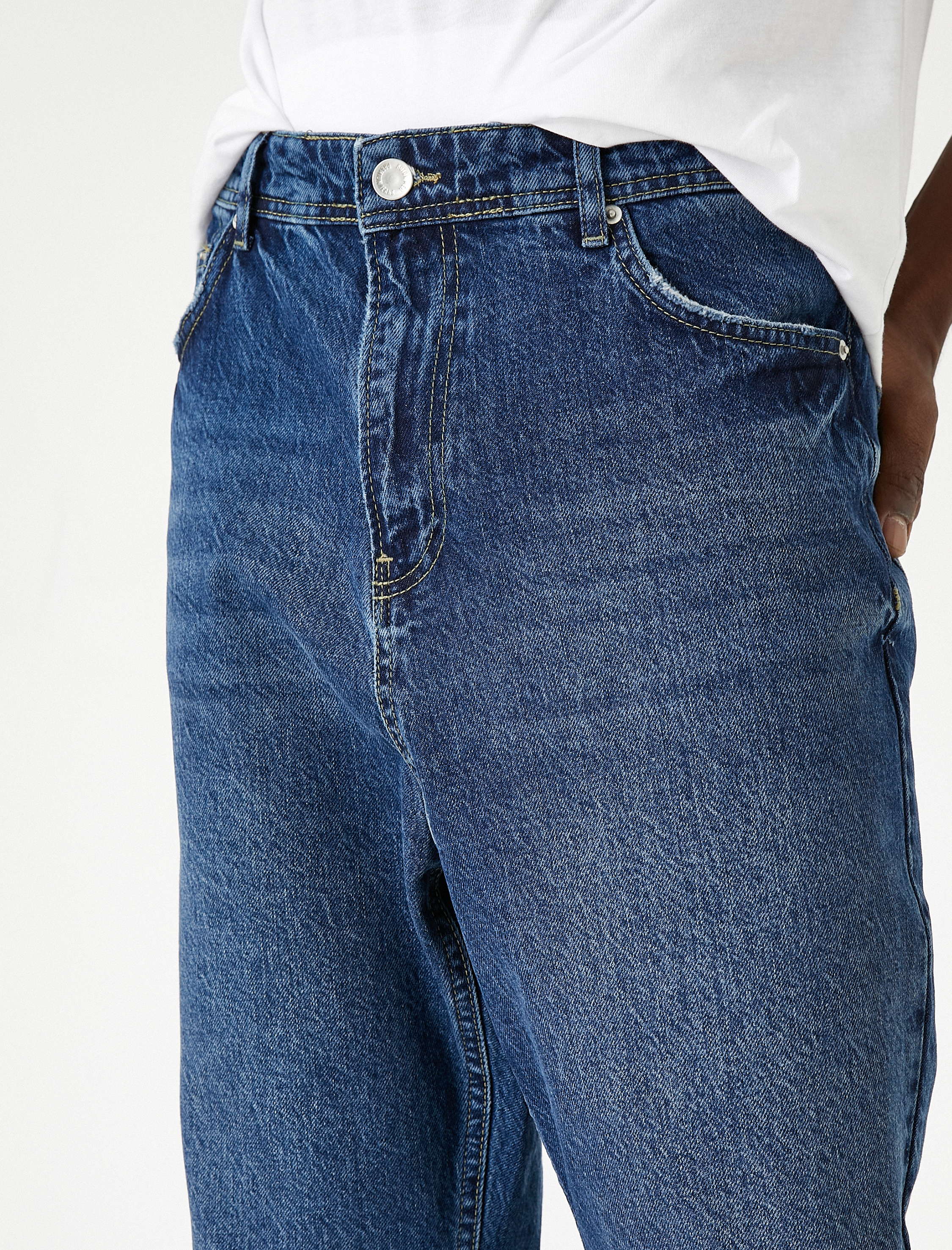   Loose Fit Kot Bol Pantolon - Steve Jean