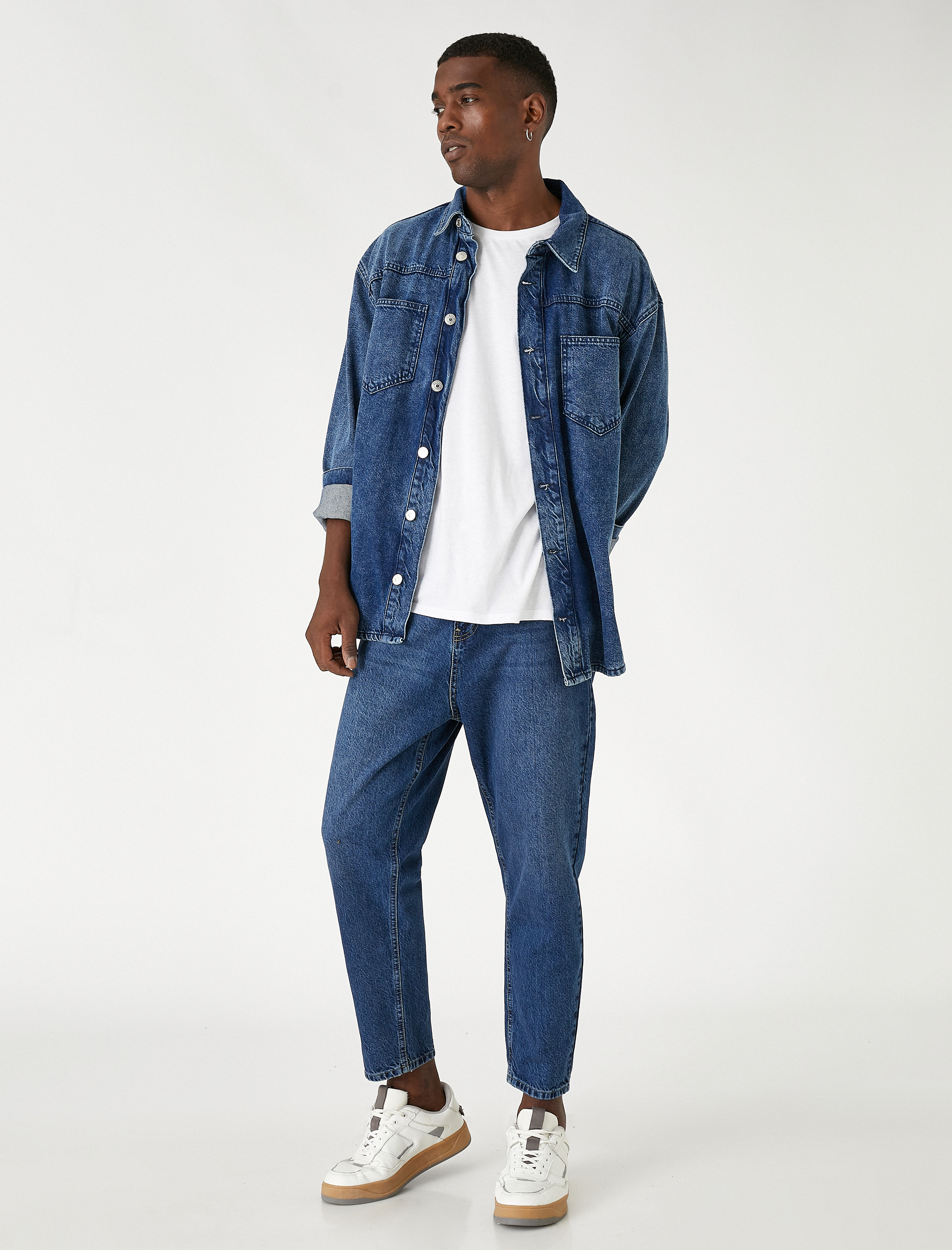   Loose Fit Kot Bol Pantolon - Steve Jean