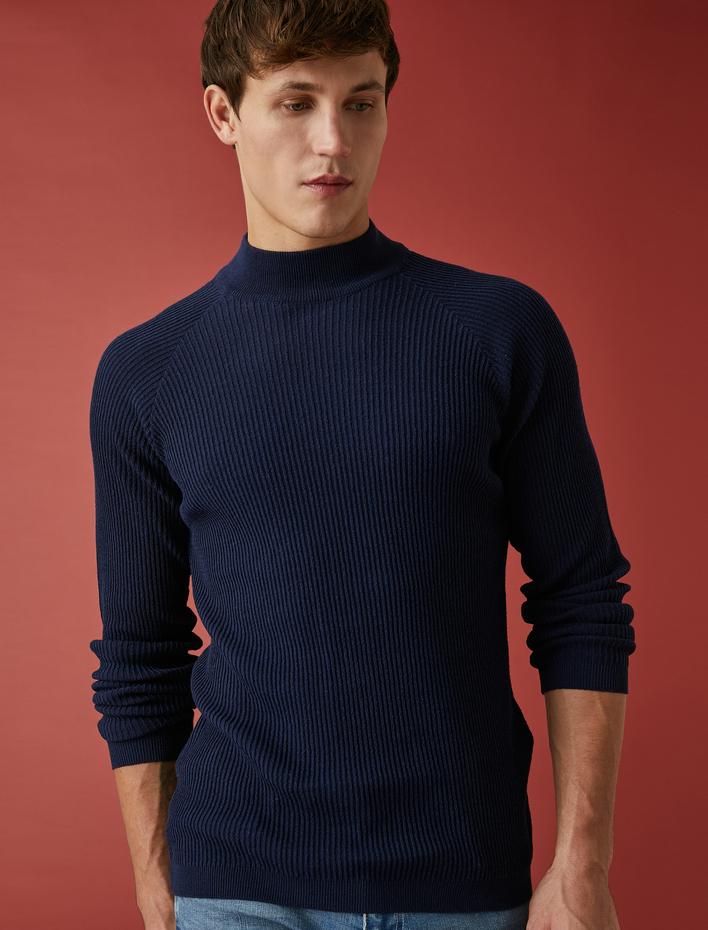  Yarım Balıkçı Yaka Kazak