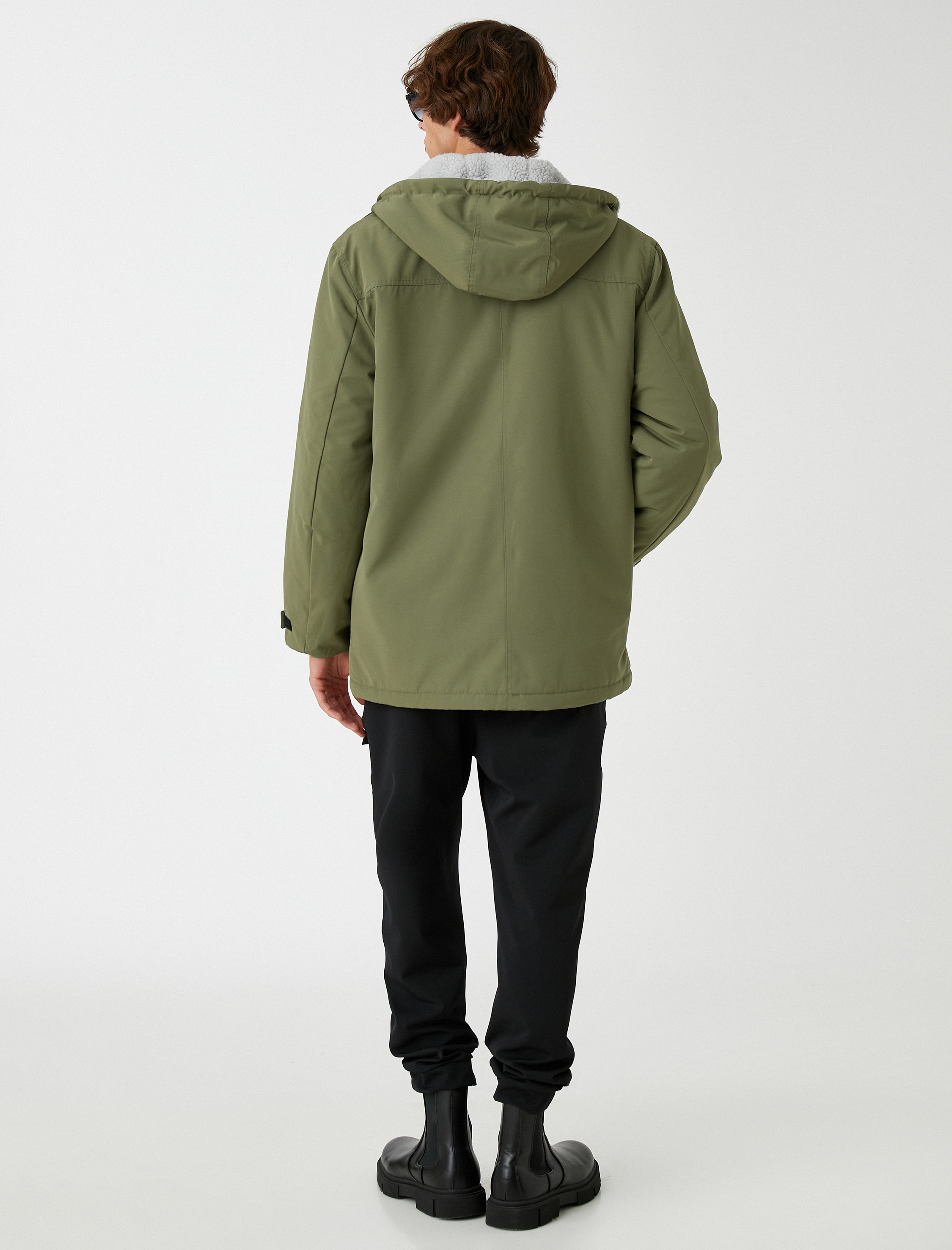 Parka Kapşonlu Cep Detaylı Su Geçirmez