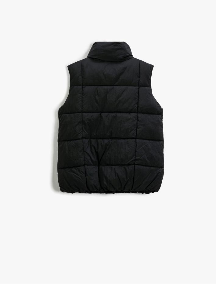 Erkek Çocuk Şişme Yelek Cepli Dik Yaka