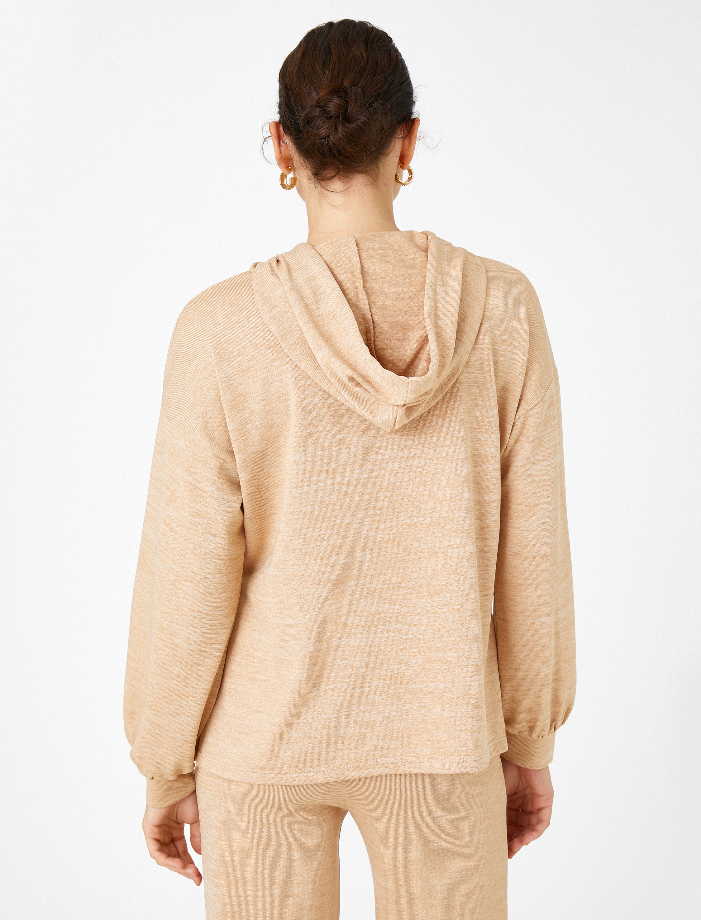   Kapüşonlu Sweatshirt Uzun Kollu