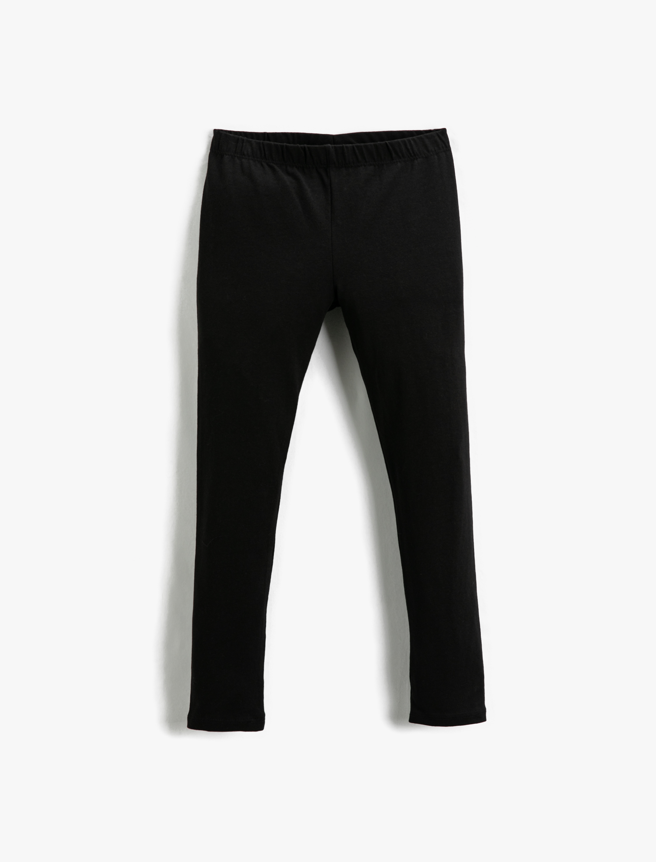  Kız Çocuk Basic Tayt Beli Lastikli Pamuklu