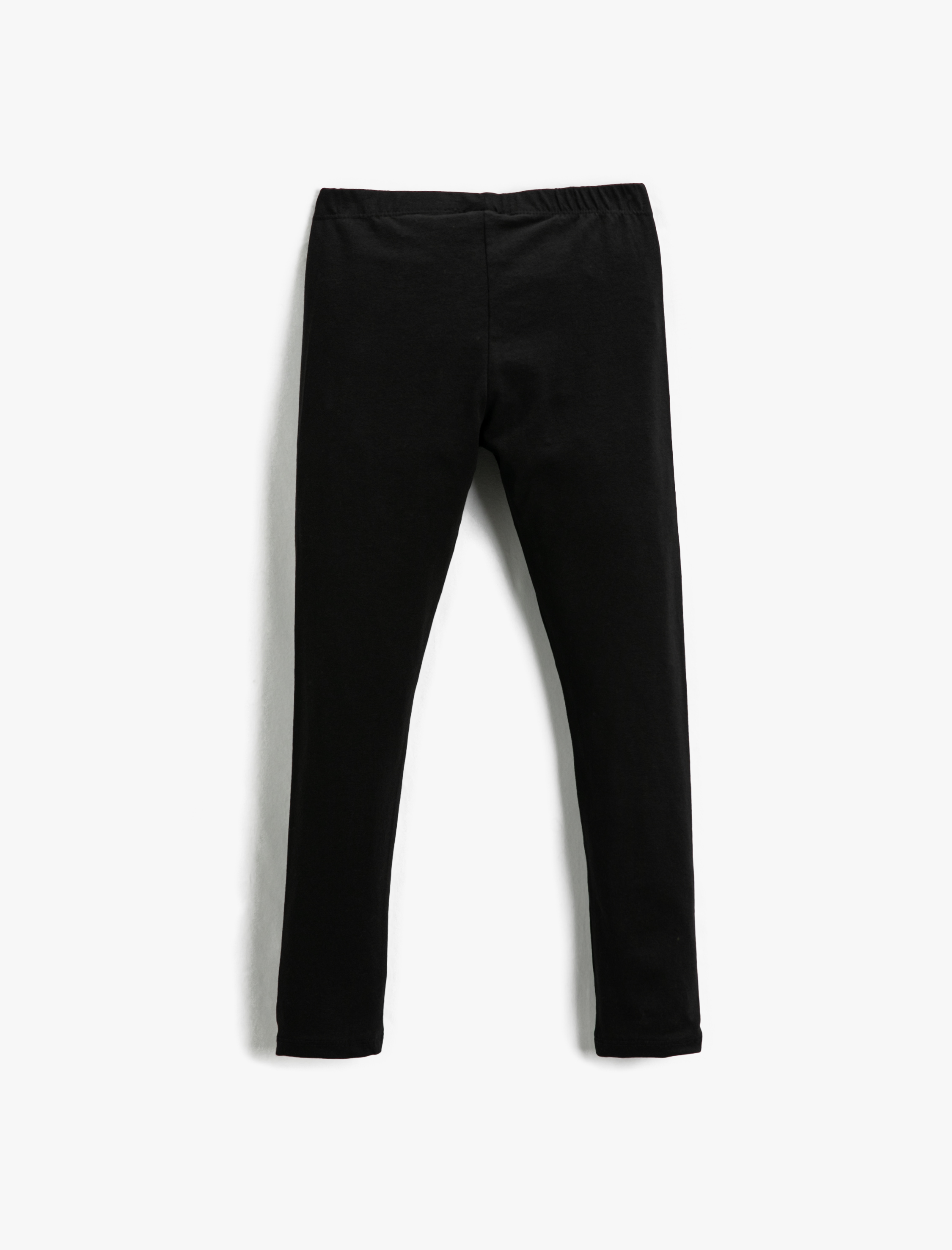  Kız Çocuk Basic Tayt Beli Lastikli Pamuklu