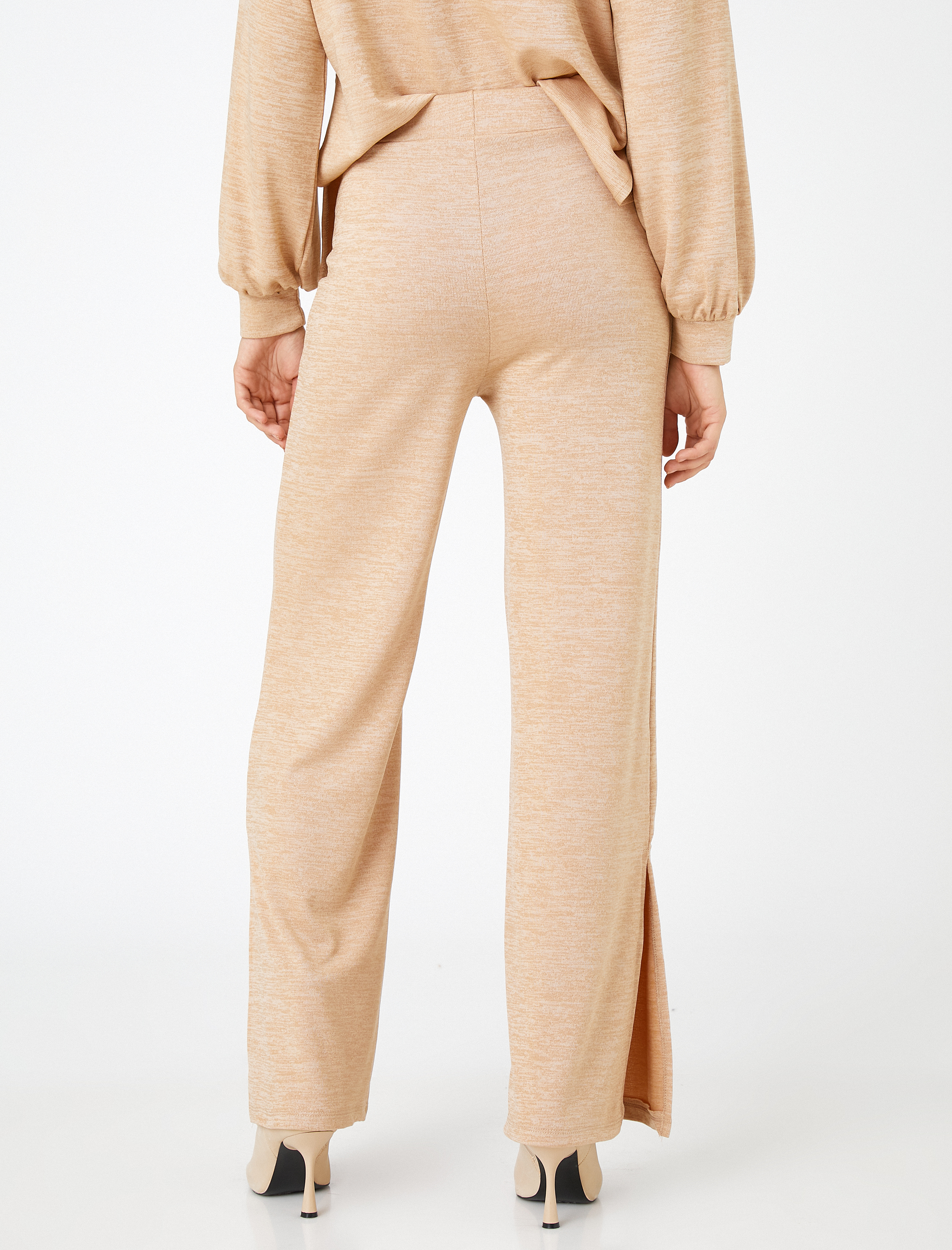   Yırtmaçlı Pantolon Beli Lastikli