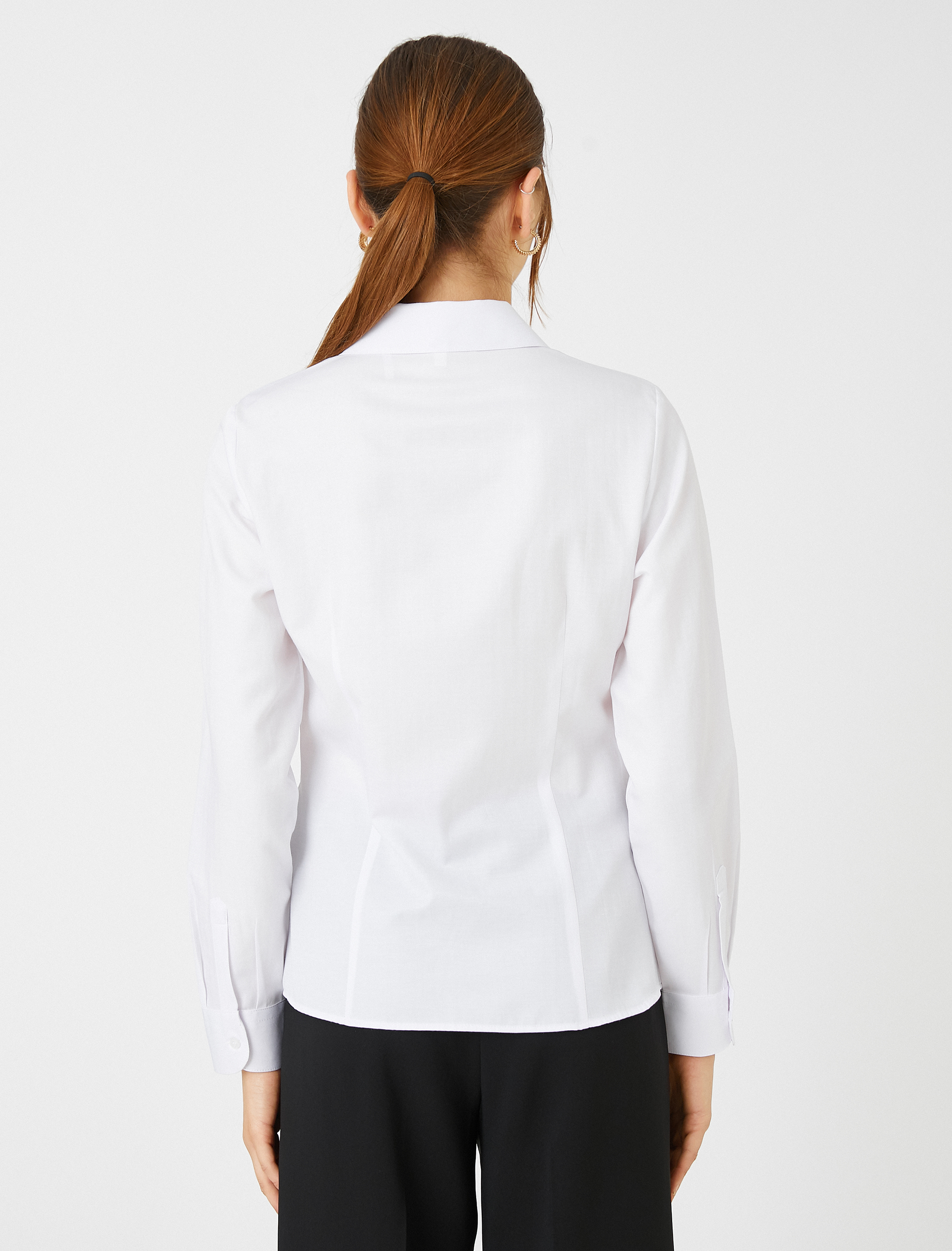   Basic Gömlek Düğmeli Uzun Kollu