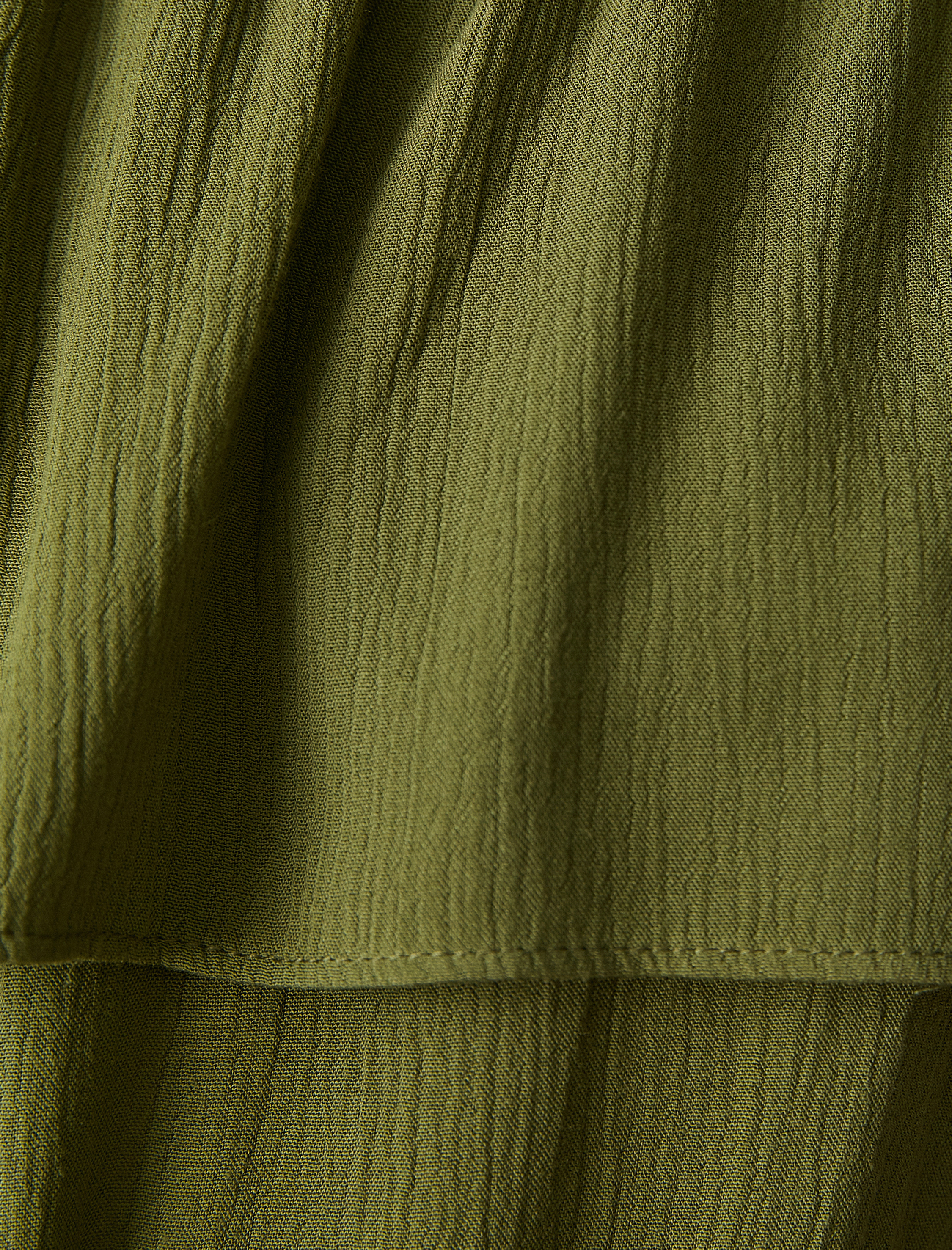   Midi Boy Viskon Elbise Omzu Açık Volanlı Beli Bağlamalı