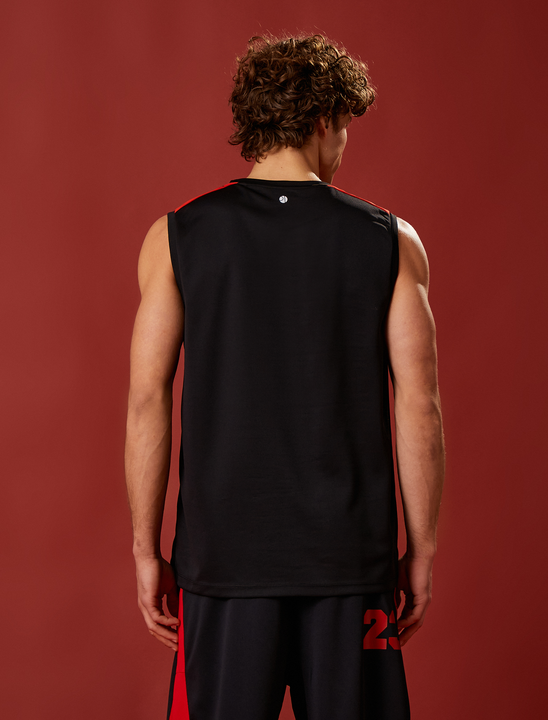   Kolej Atlet Bisiklet Yaka Baskılı Nefes Alan Kumaş