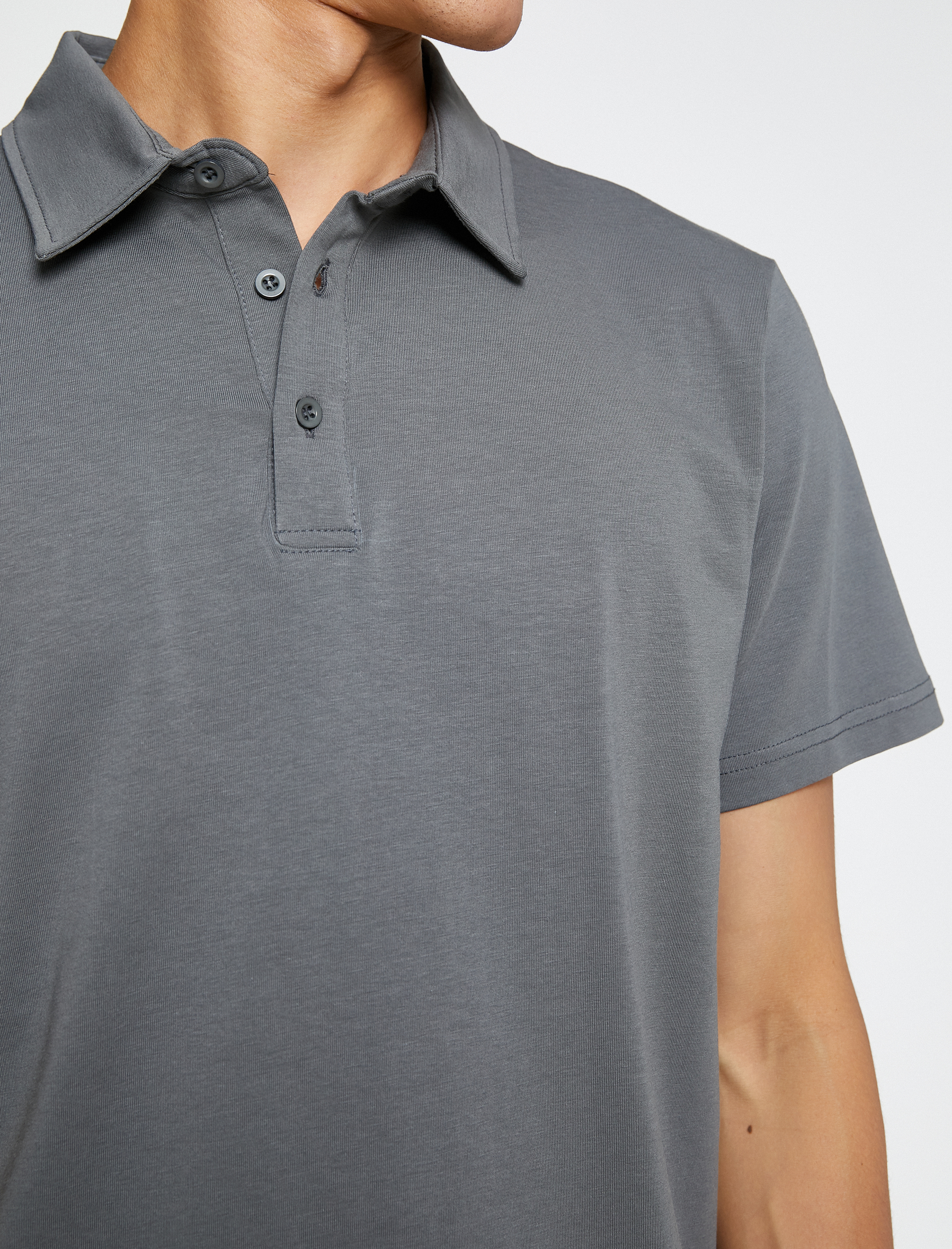   Basic Tişört Polo Yaka Pamuklu