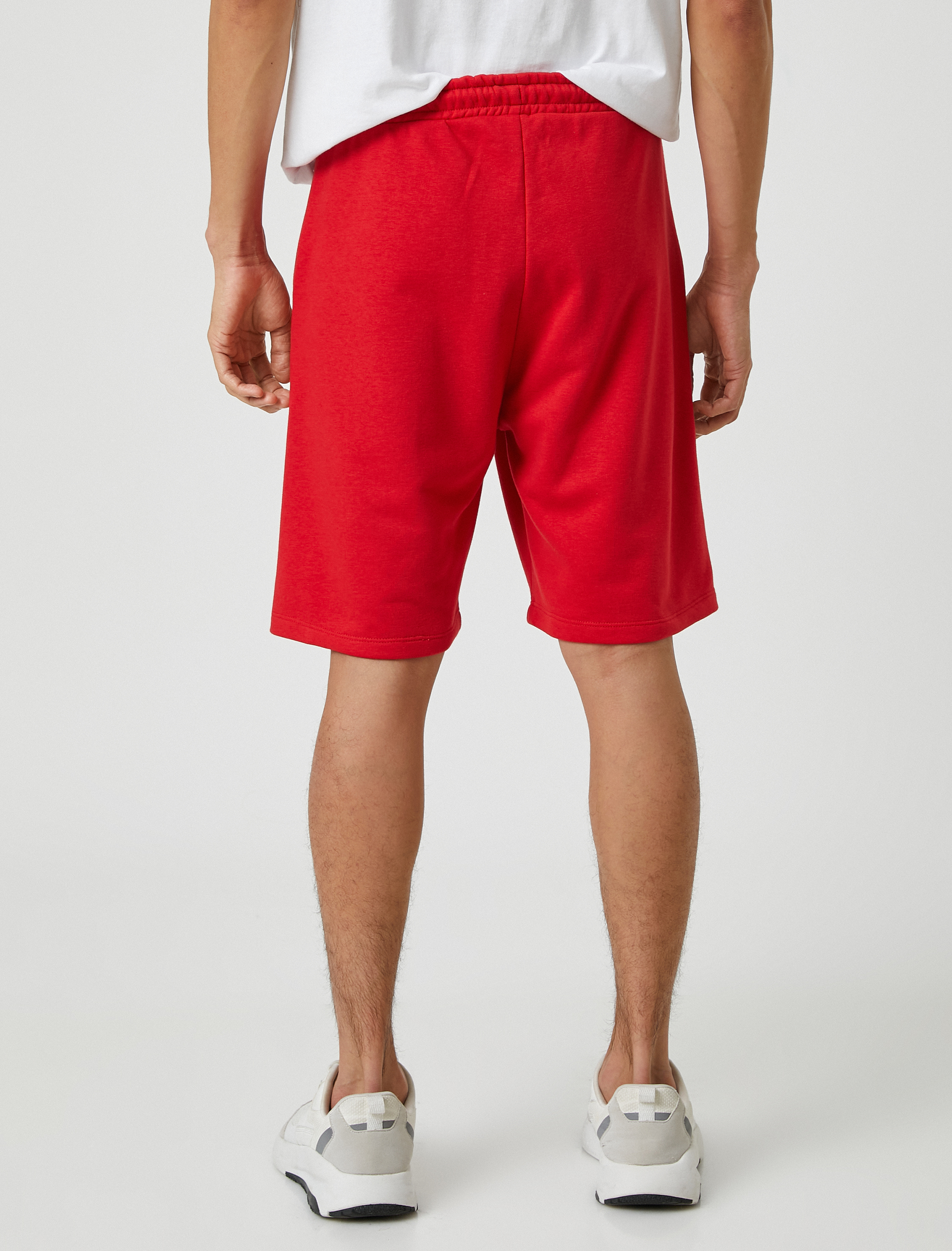   Basic Şort Beli Bağcıklı Slogan Etiket Baskılı Cepli