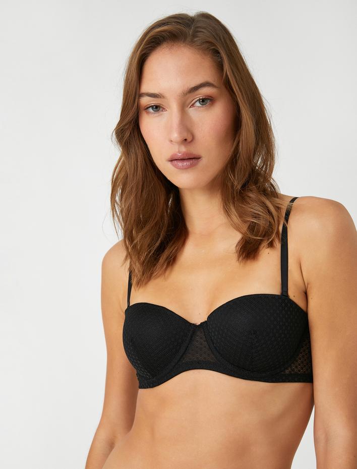  Push Up Sütyen Dantelli Dolgulu Balenli Kaplı