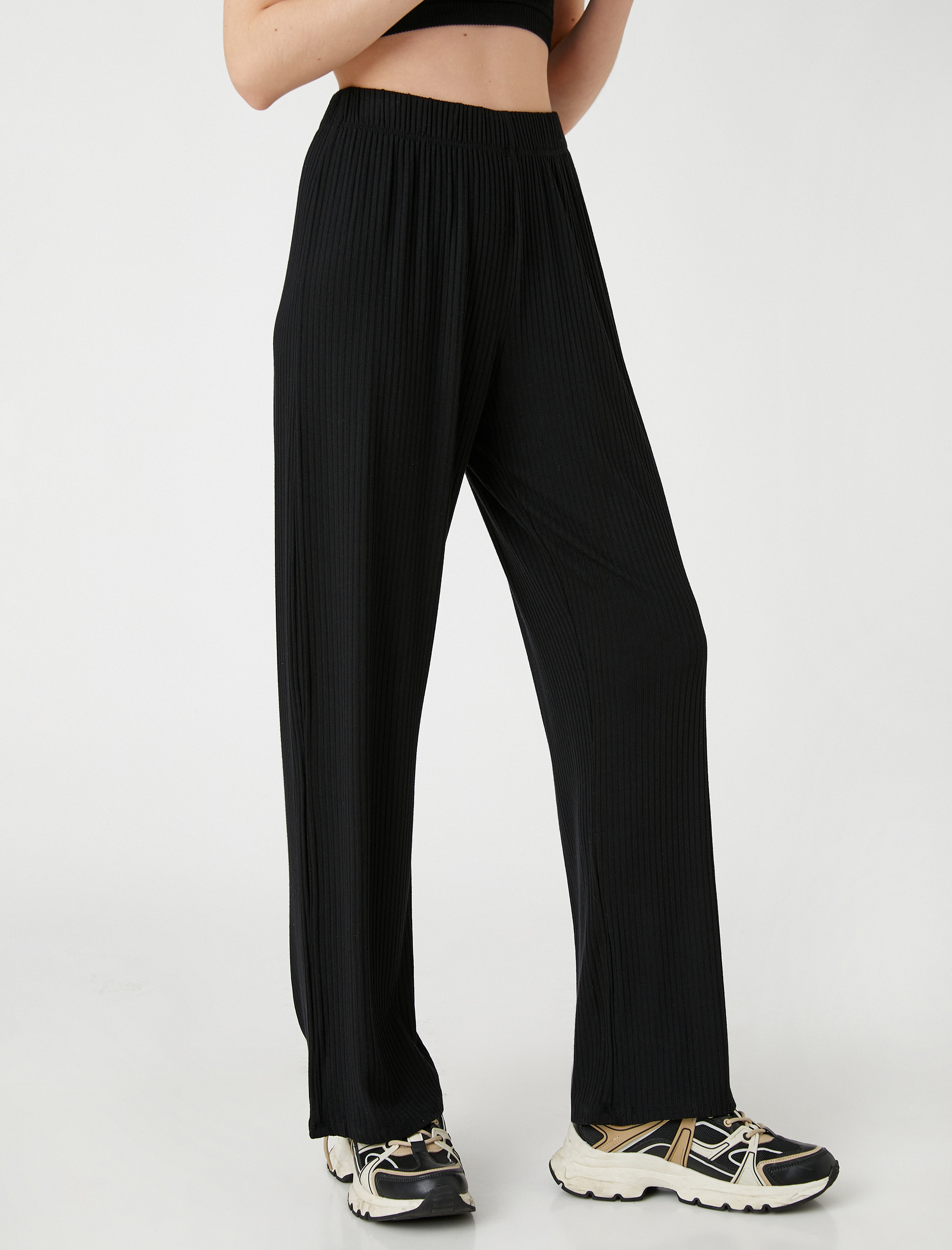   Kaşkorse Eşofman Altı Beli Lastikli Bol Paça