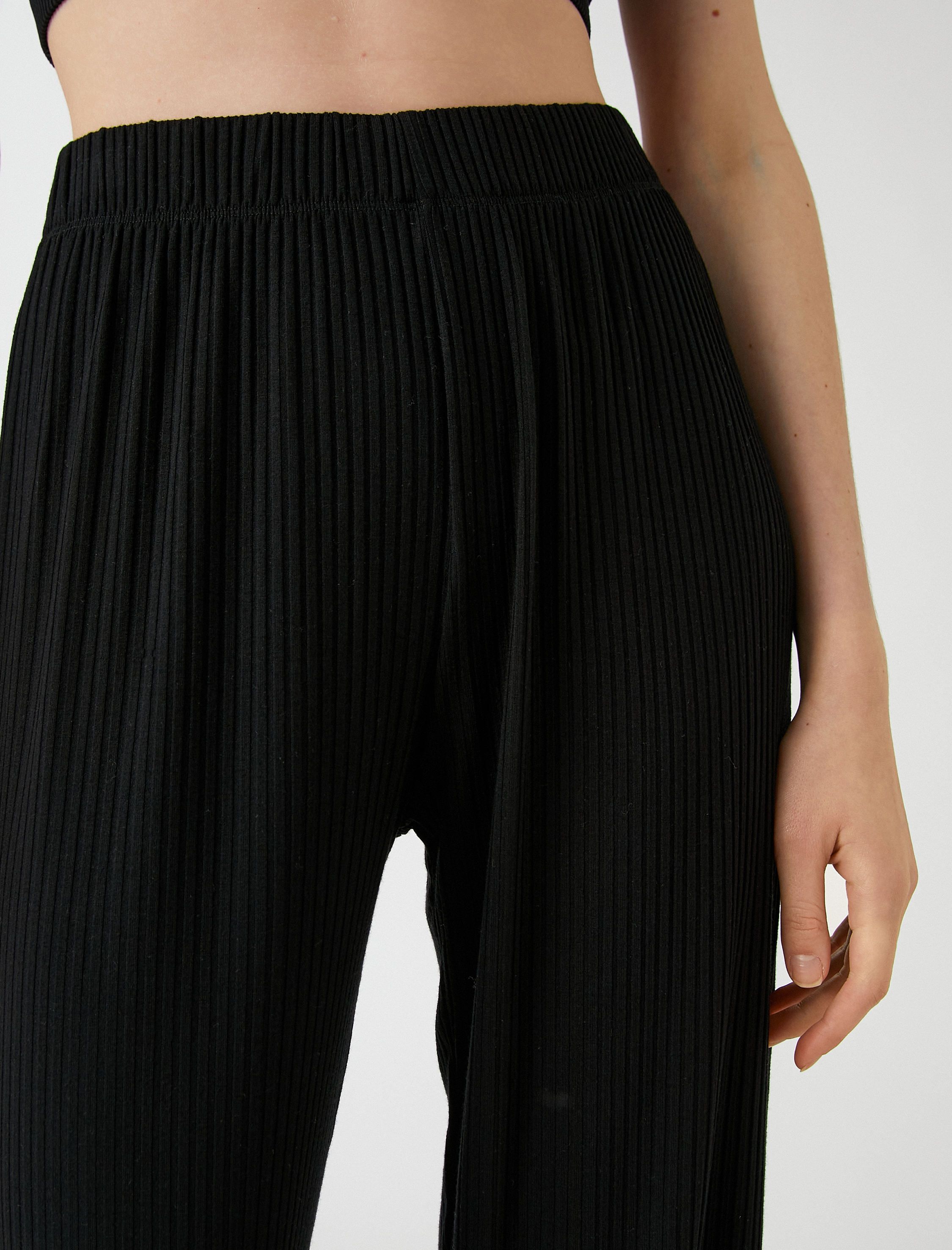   Kaşkorse Eşofman Altı Beli Lastikli Bol Paça