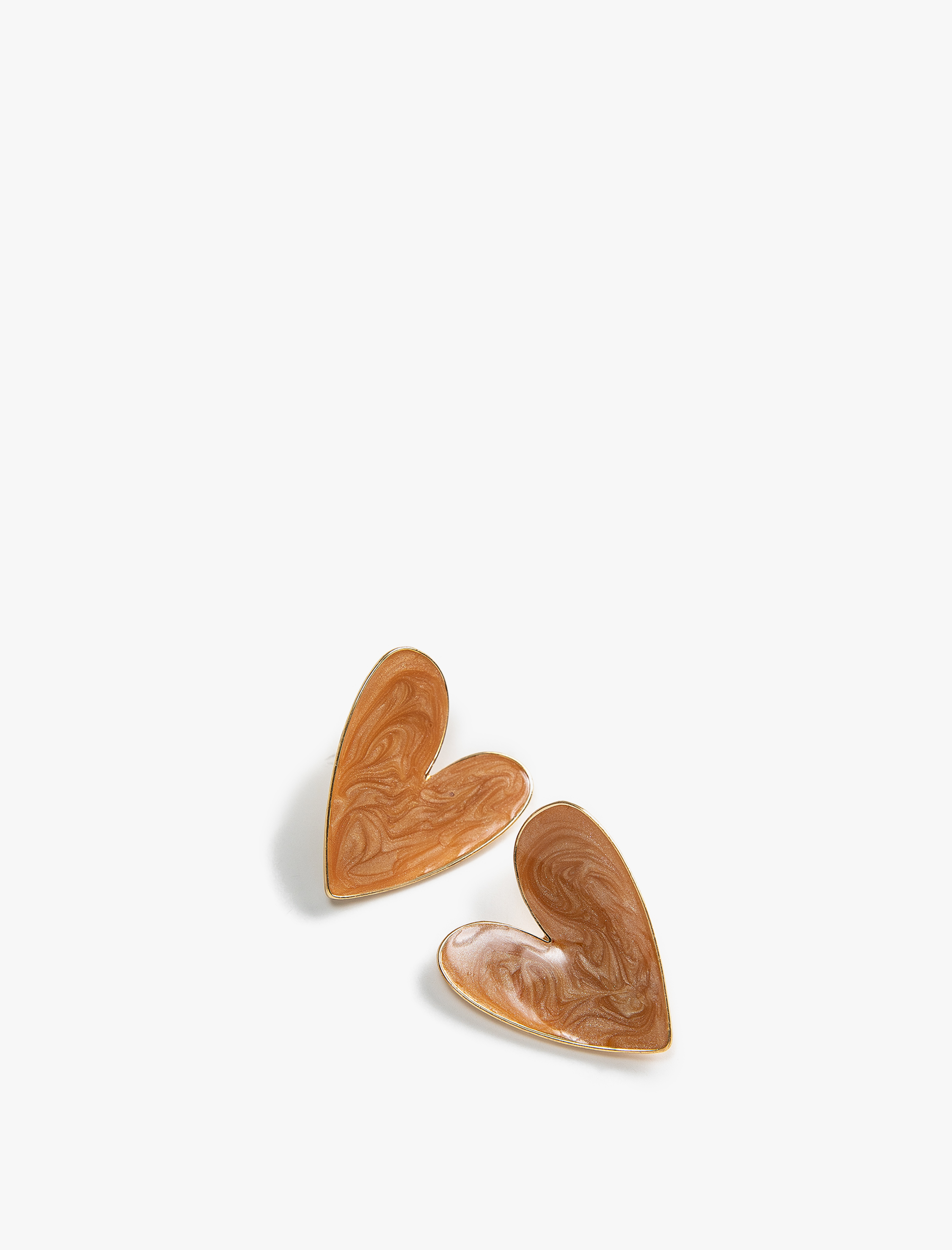  Kadın Büyük Boy Çelik Kalp Küpe