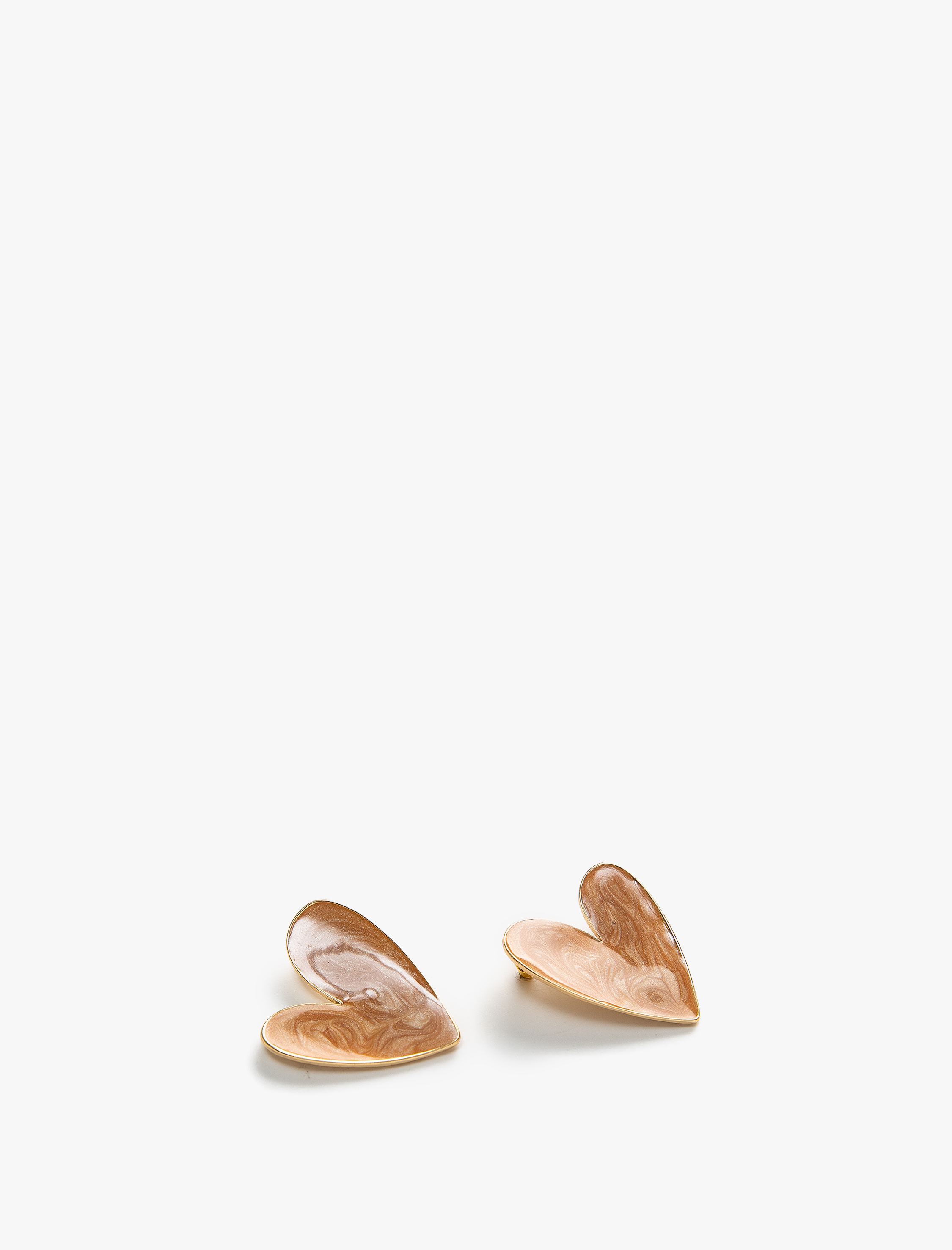  Kadın Büyük Boy Çelik Kalp Küpe