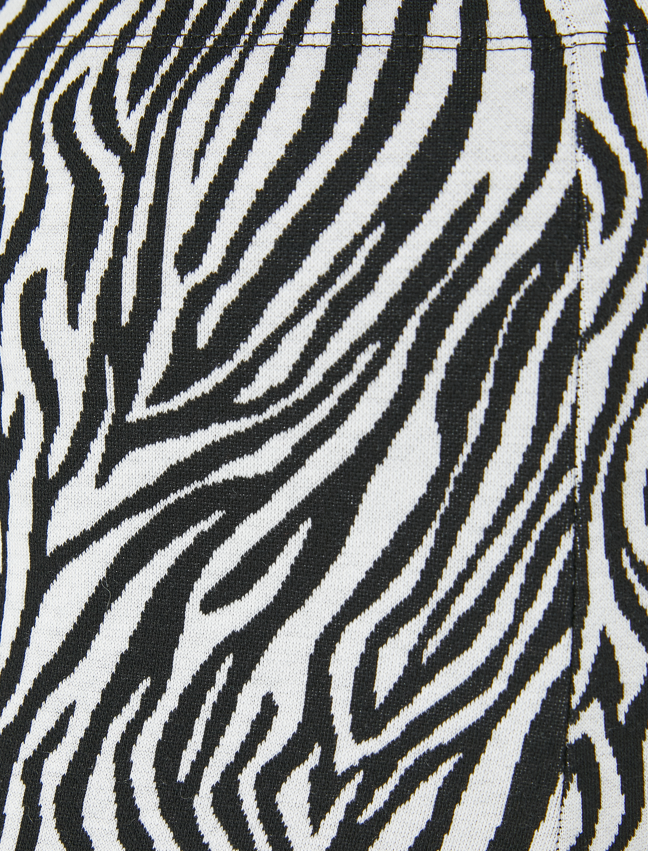   Zebra Desenli İspanyol Paça Tayt