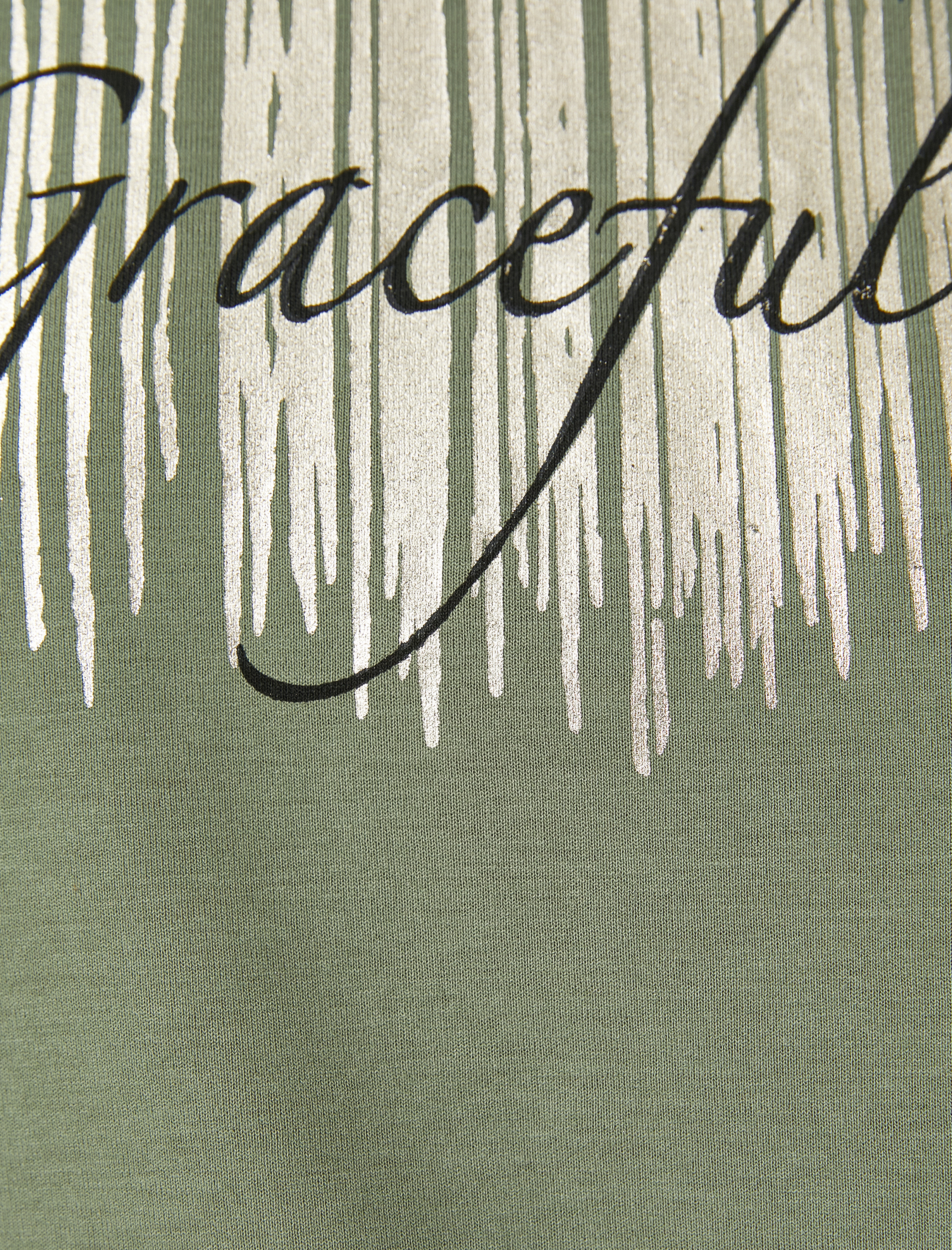   Parlak Baskılı Tişört Kısa Kollu Bisiklet Yaka